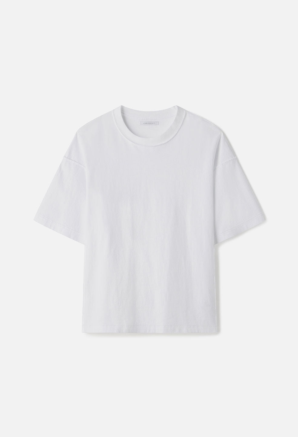 John Elliott Reversed Cropped Short Sleeve T-Shirt for Women | Trendy Casual Summer Top | Perfect for Streetwear, Beach Outings & Everyday Wear