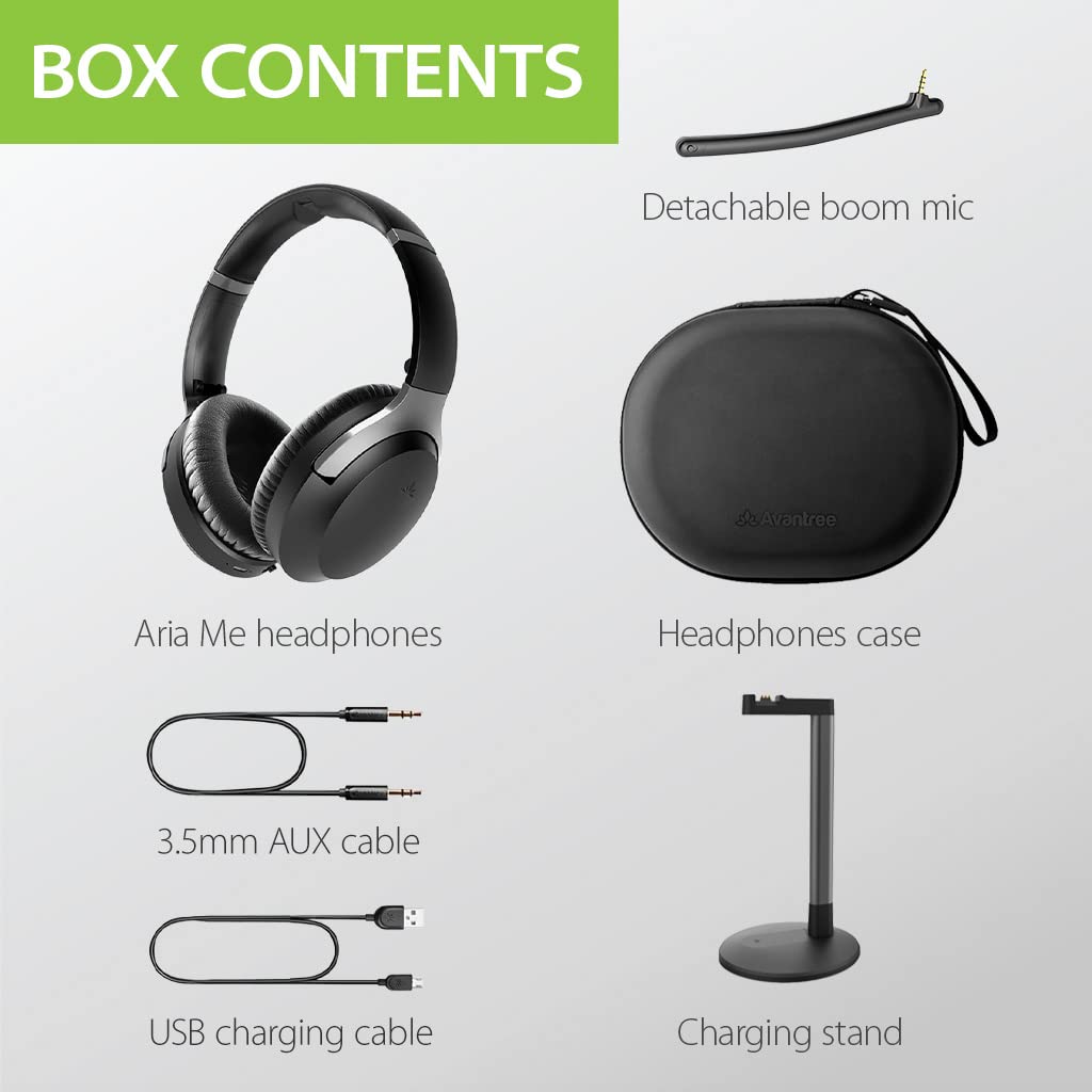 Avantree Aria Me Bluetooth Headphones for Seniors - Wireless Hearing Aid Headset with Custom Hearing Profile, Adjustable Left/Right Balance, Charging Stand Included - Perfect for TV Watching, Music & Phone Calls