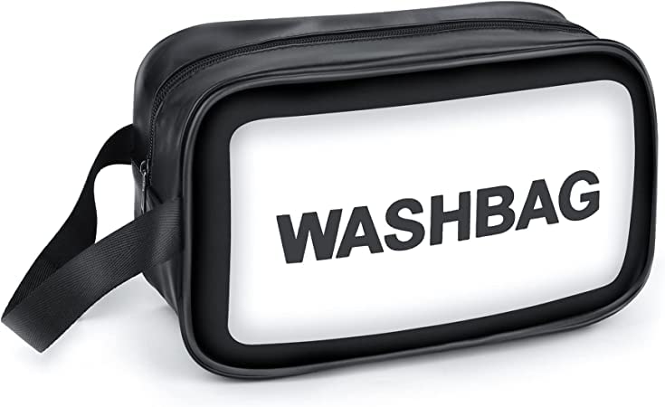 Waterproof PVC Travel Toiletry Bag for Women & Men - ARAA PAVA Zippered Cosmetic Makeup Organizer (12x22x8 inches) - Ideal for Gym, Camping, Business Trips & Daily Essentials Storage