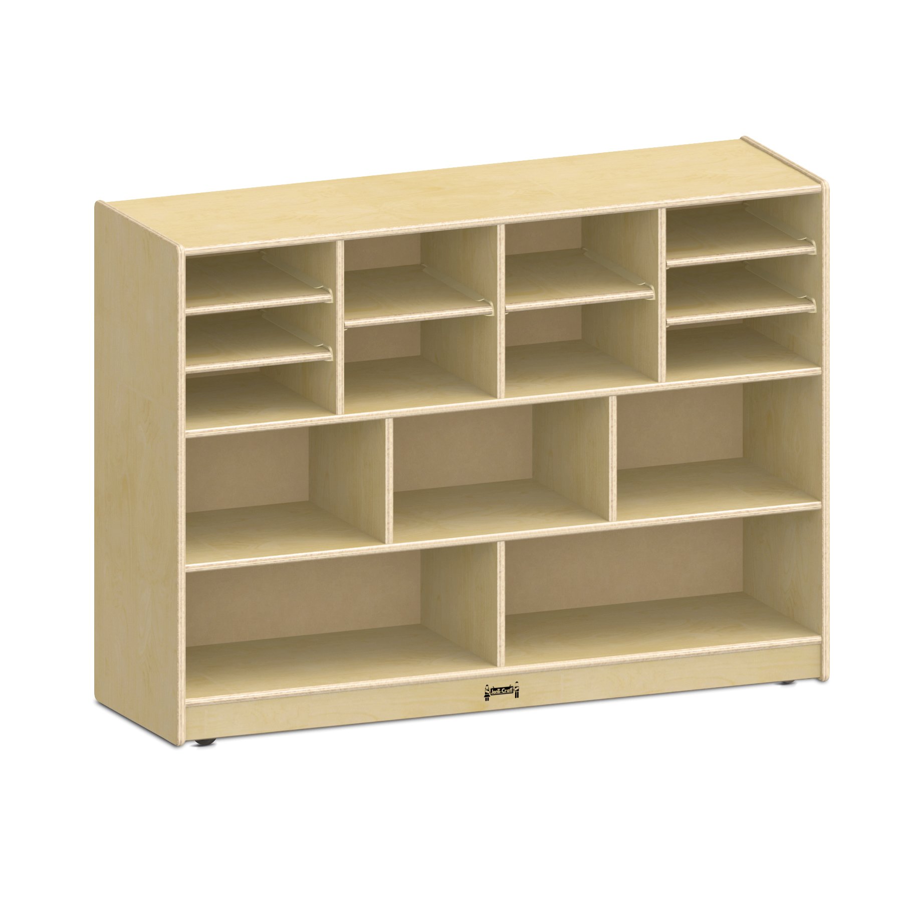Jonti-Craft 0725JC Super-Sized Mobile Storage Unit with Wheels - No Bins Included - Ideal for Classroom, Daycare & Home Organization