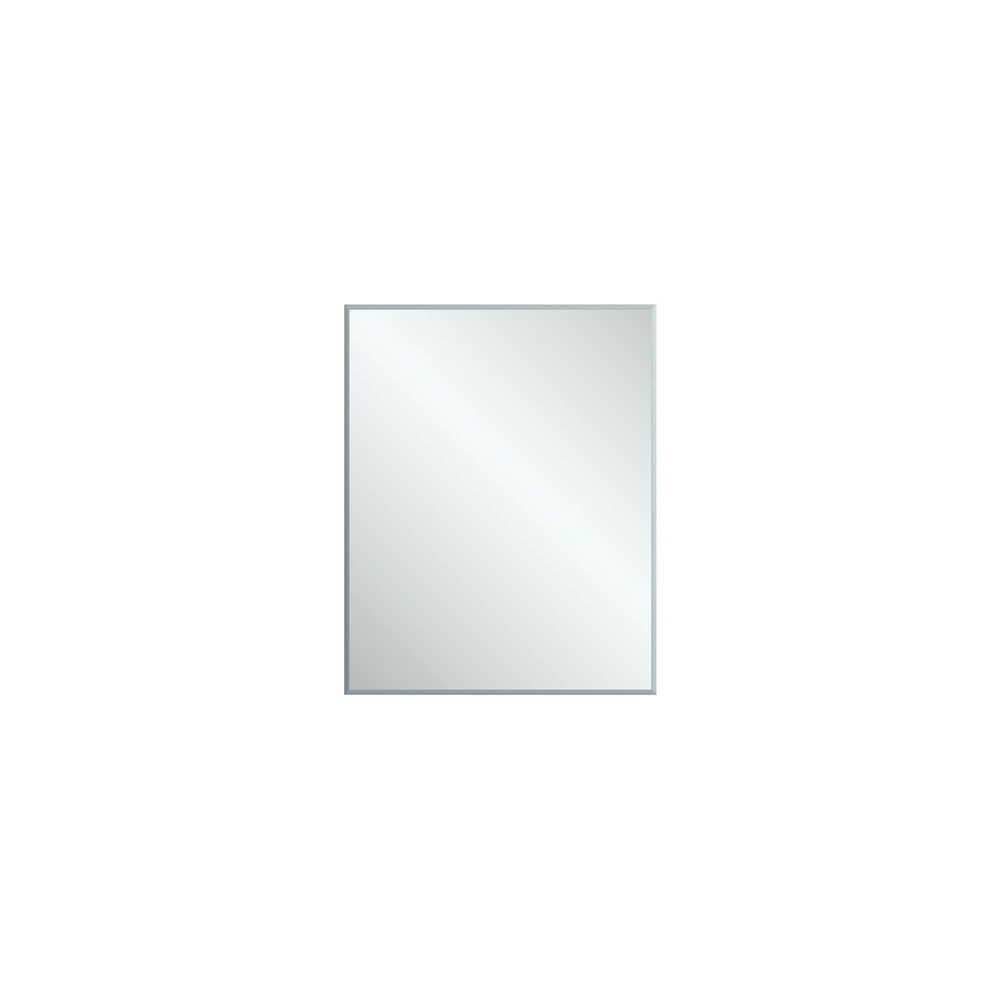 Fienza BEM 6075 Beveled Edge Rectangular Mirror - 23.6 x 29.5 Inches (600 x 750mm) - Modern Wall Mirror for Bathroom, Bedroom, and Living Room Decor