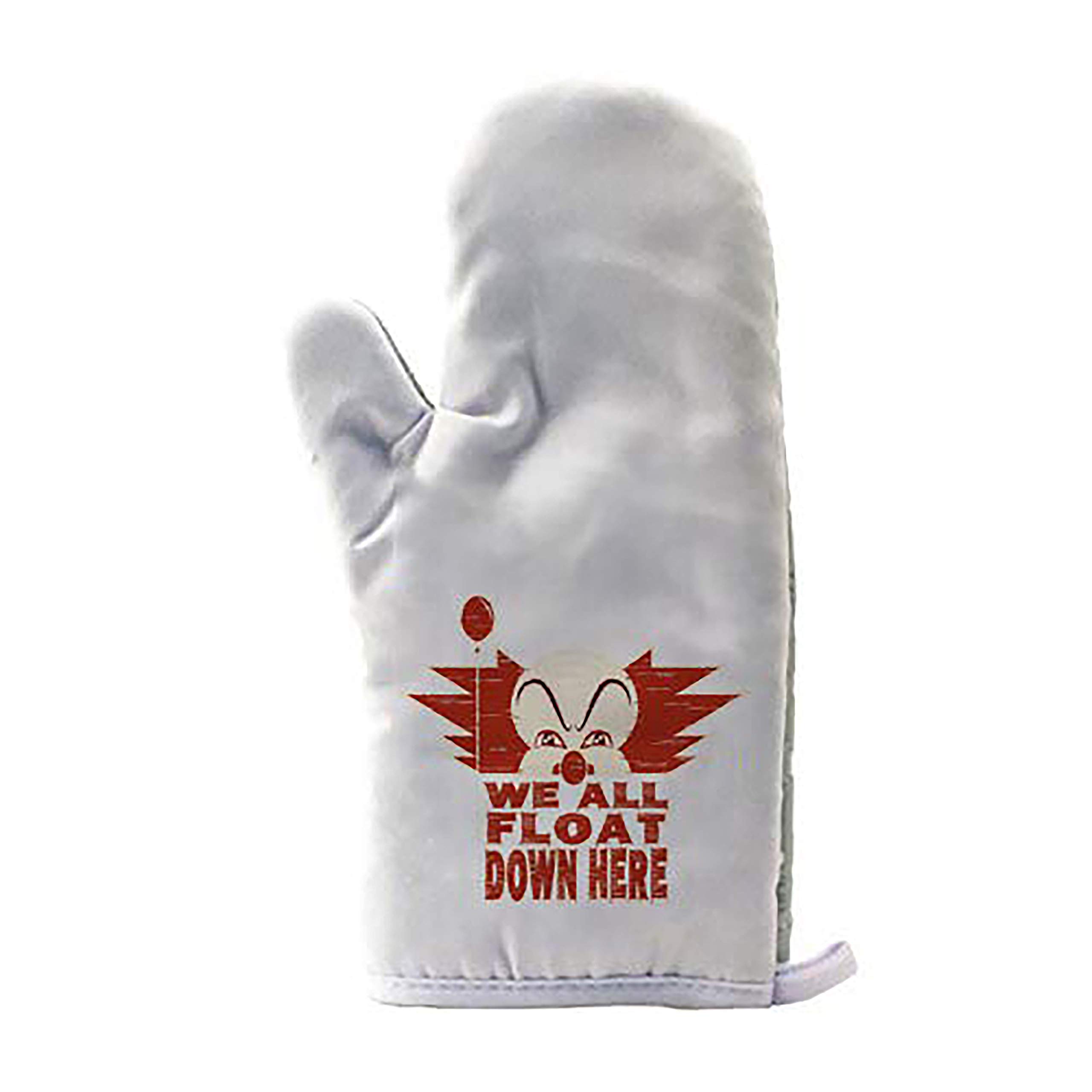 Shark Hat 'We All Float Down Here' Miniseries Parody - BBQ Baking Oven Mitt for Cooking, Grilling & Kitchen Safety - Funny Novelty Gift for Horror Fans