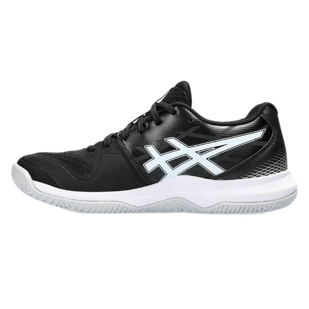 ASICS Gel Tactic 12 Women's Volleyball Shoes - Lightweight Indoor Court Sneakers for Women with Shock Absorption (Black/White) - Perfect for Volleyball, Badminton & Indoor Sports Training