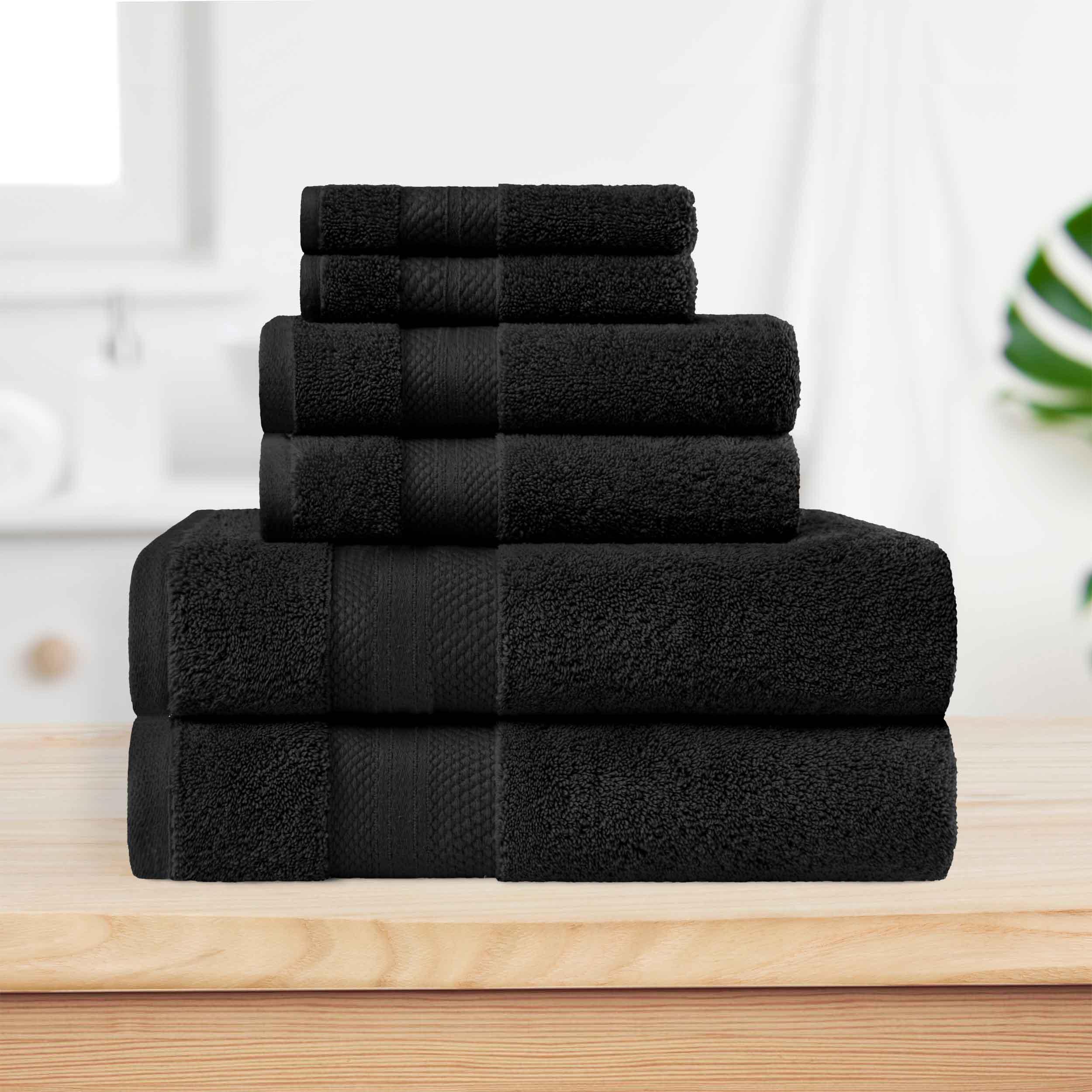 Premium 6-Piece Turkish Cotton Towel Set - Ultra Plush, Highly Absorbent Bath Towels for Spa, Gym & Luxury Home Use