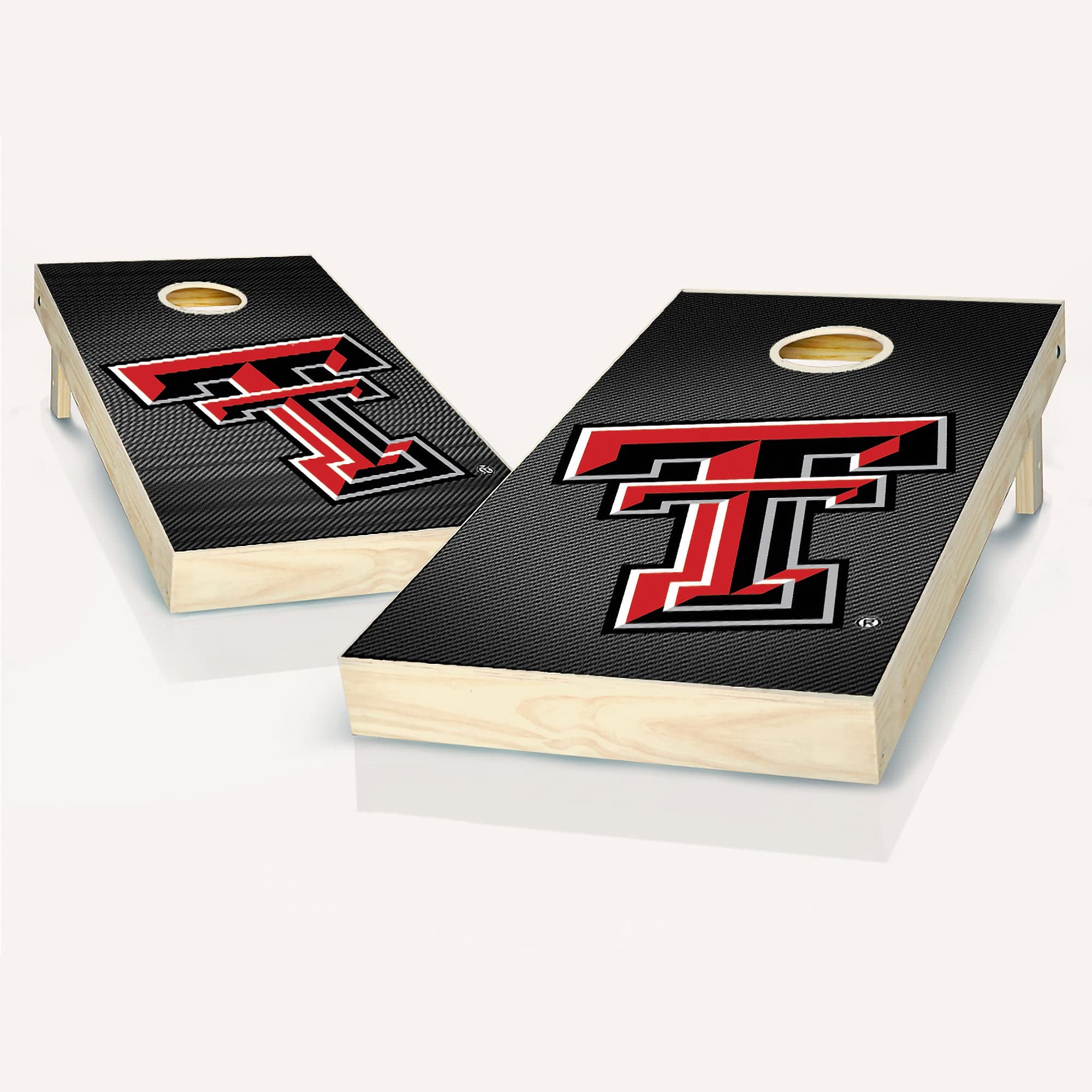 Skip's Garage Texas Slanted Cornhole Board Set - Official Regulation Size Cornhole Game with Custom Team Logo - Perfect for Tailgating, Backyard BBQs & Outdoor Parties