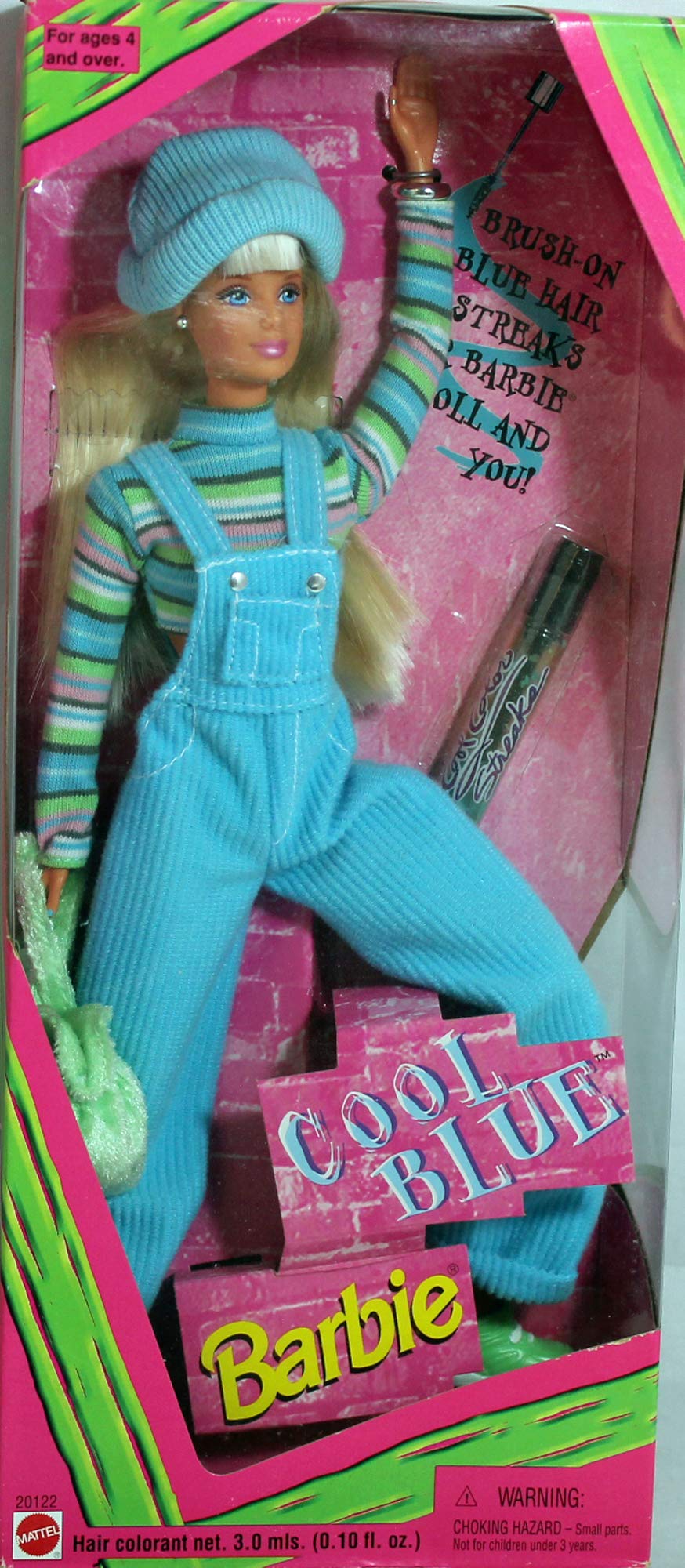 Vintage 1997 Cool Blue Barbie Doll - Collectible Toy for Barbie Enthusiasts & 90s Nostalgia | Perfect for Display, Gifts, and Play