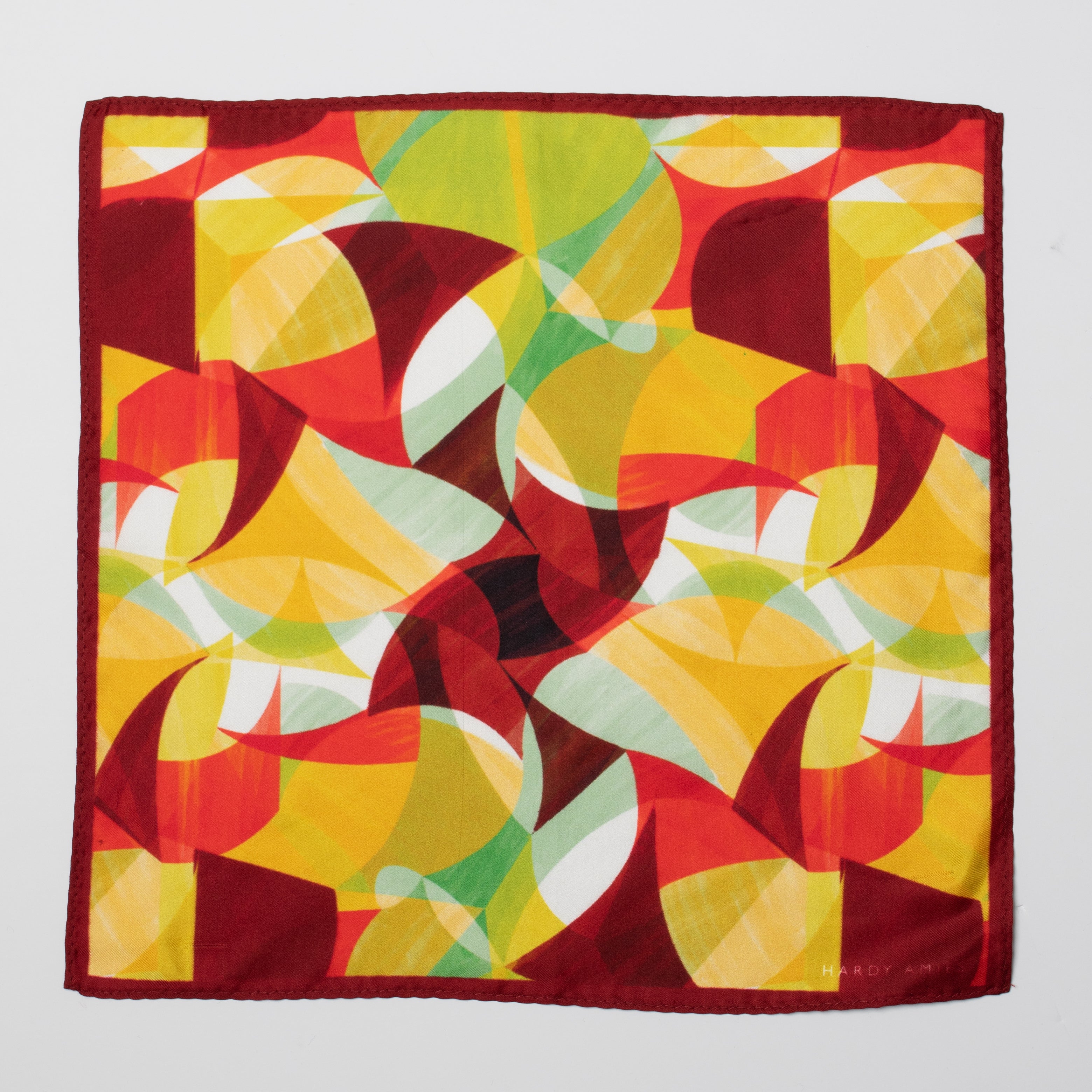 Luxury Abstract Texture Silk Pocket Square for Men - Elegant Handkerchief for Weddings, Business & Formal Events