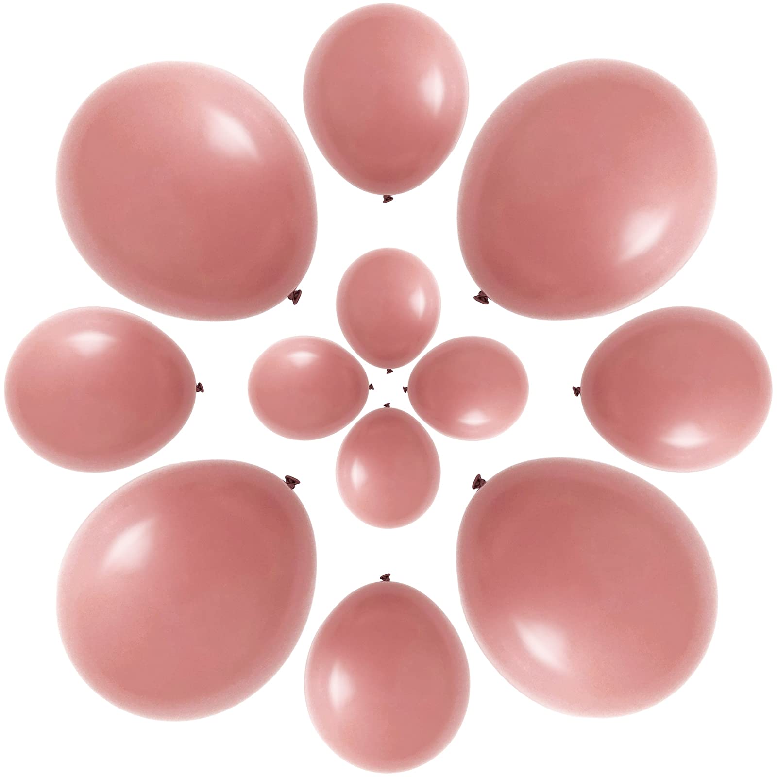 Dusty Pink Balloons 5-18 Inch for Wedding & Baby Shower Decor