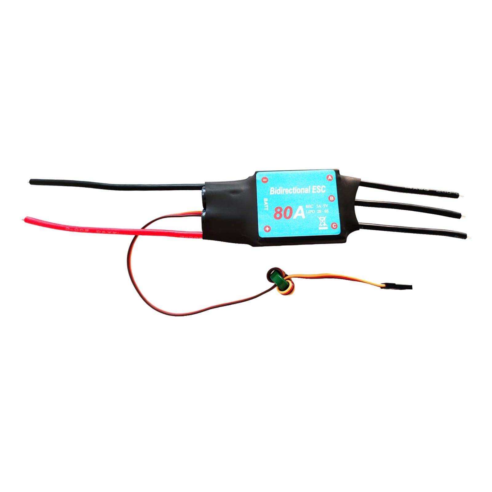 Almencla 80A Brushless ESC Speed Controller for RC Boats - High Performance Replacement Part for Remote Control Boats - Perfect for Racing, Hobby & DIY RC Boat Upgrades