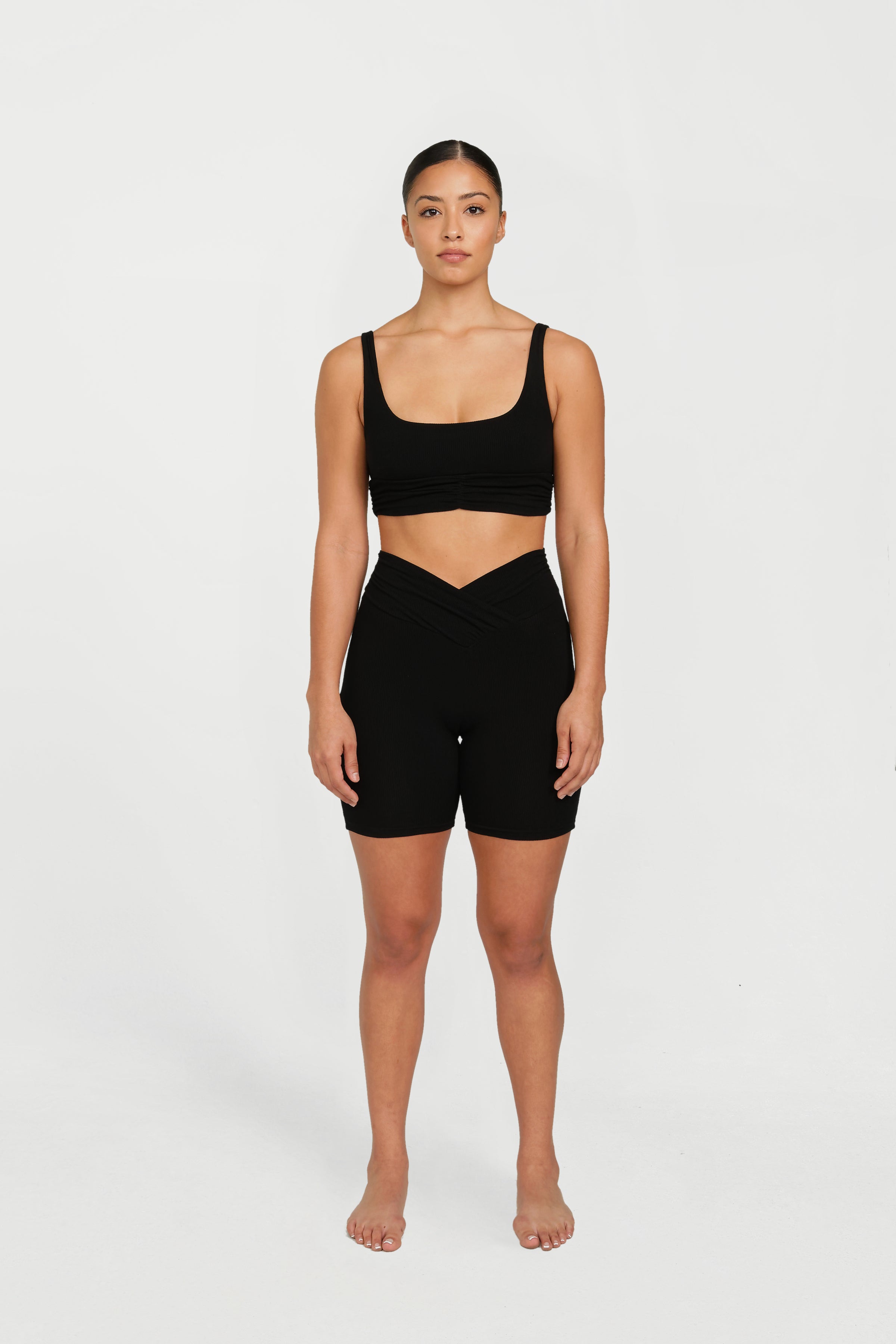 Stylish Black Demi Crop Top for Women | Trendy Short Shirt | Perfect for Casual Outfits, Parties & Summer Fashion