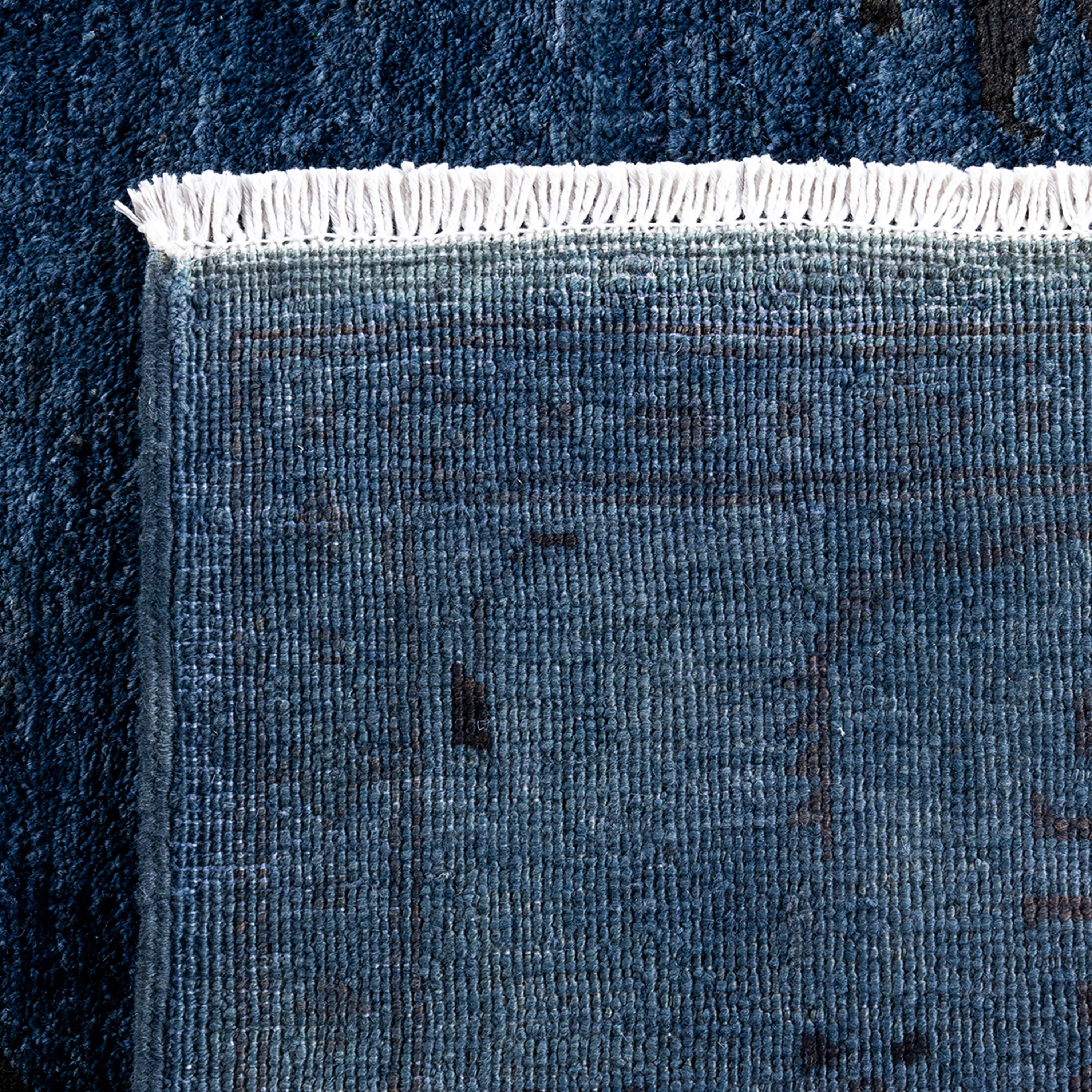 Premium Blue Overdyed Wool Rug 6'3