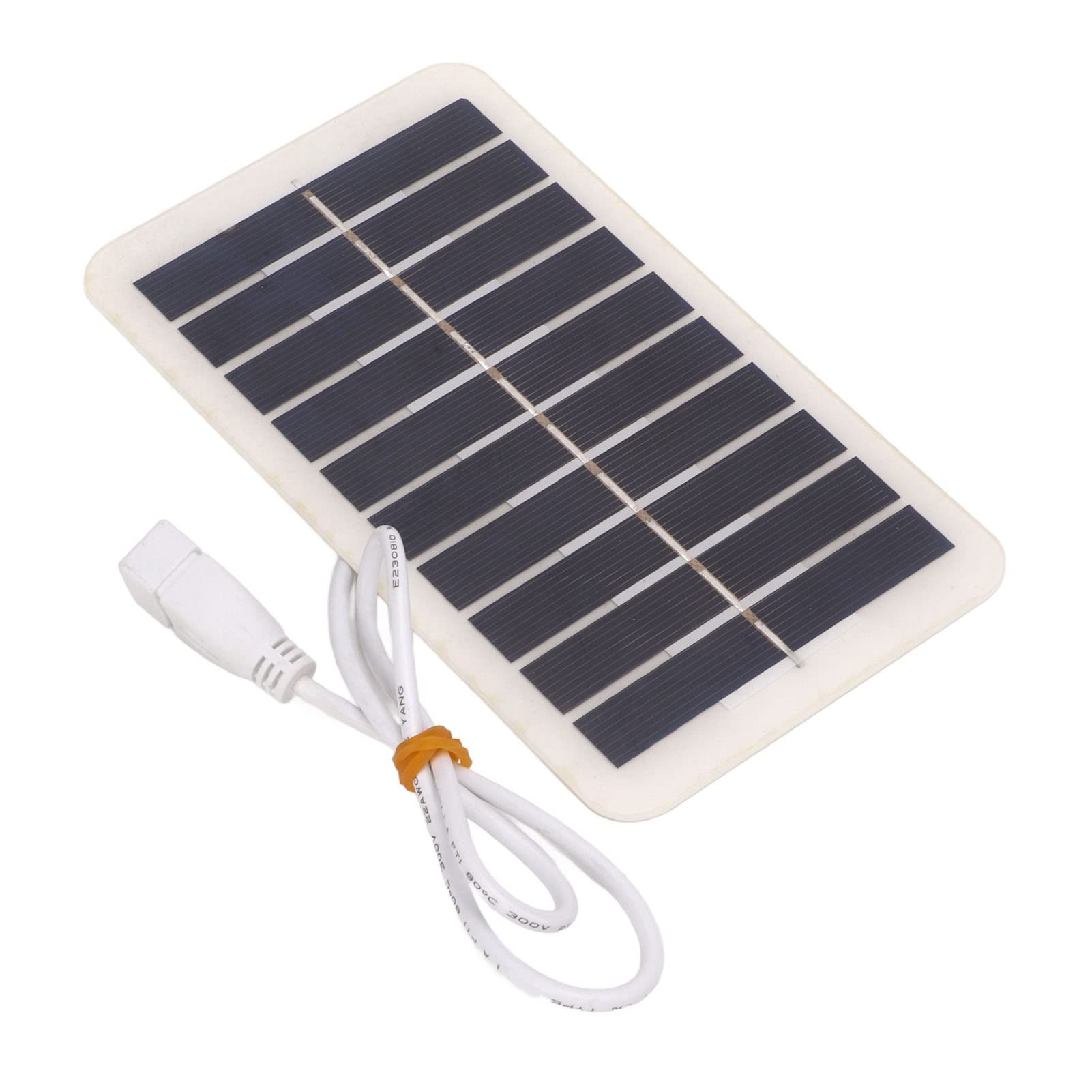 High Efficiency 400mA 5V 2W Polycrystalline Solar Panel - Portable Phone Charger for Outdoor Camping, Hiking & Emergency Power Supply