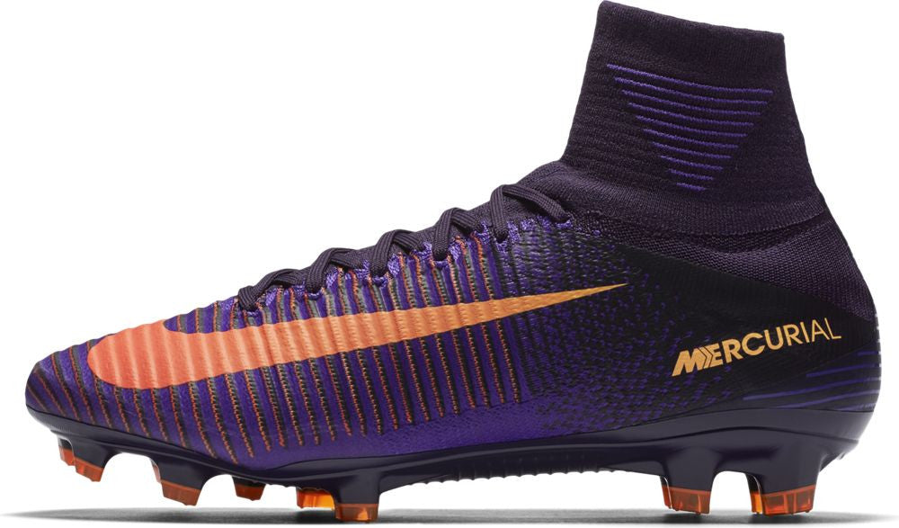 Nike Mercurial Superfly V FG Soccer Cleats - Purple Dynasty Color | High-Performance Football Shoes for Turf & Grass | Perfect for Competitive Matches & Training Sessions