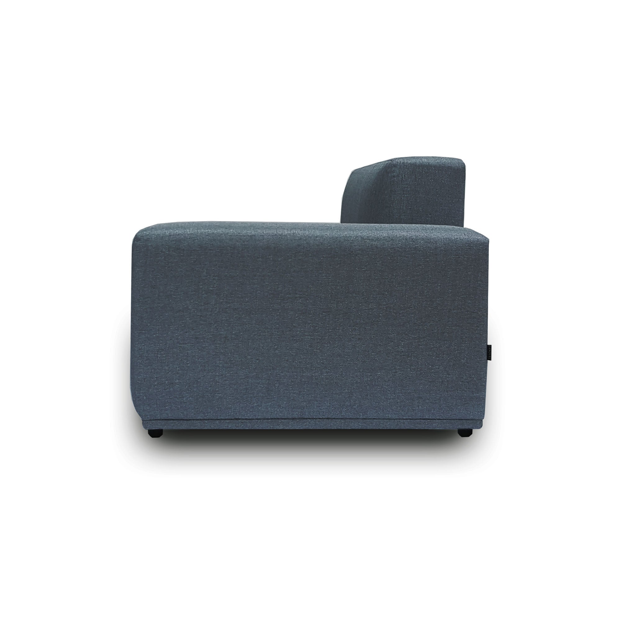 3 Seater Modular Sofa with Ottoman | EcoClean Fabric | Modern Living Room Furniture for Small Spaces | Perfect for Apartments & Home Offices