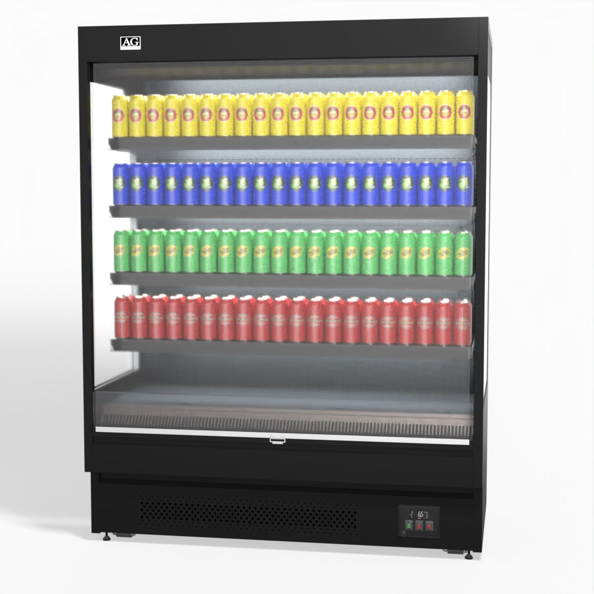 AG 1524mm Commercial Open Multi-Deck Display Refrigerator for Supermarkets - Ideal for Grocery Stores, Convenience Stores & Retail Food Display