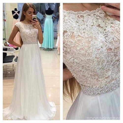 Elegant Lace See-Through Evening Prom Dresses with Cap Sleeves - Custom Long Formal Gowns for Prom Night & Special Occasions | Perfect for Homecoming, Wedding Guest & Black Tie Events