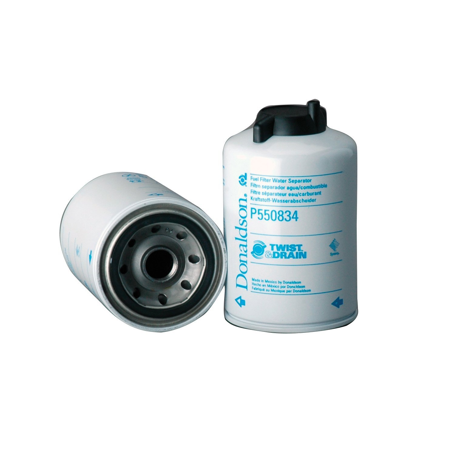 Donaldson P550834 Fuel Filter with Water Separator - High Performance Replacement Cartridge for Diesel Engines - Ideal for Trucks, Heavy Equipment & Marine Applications