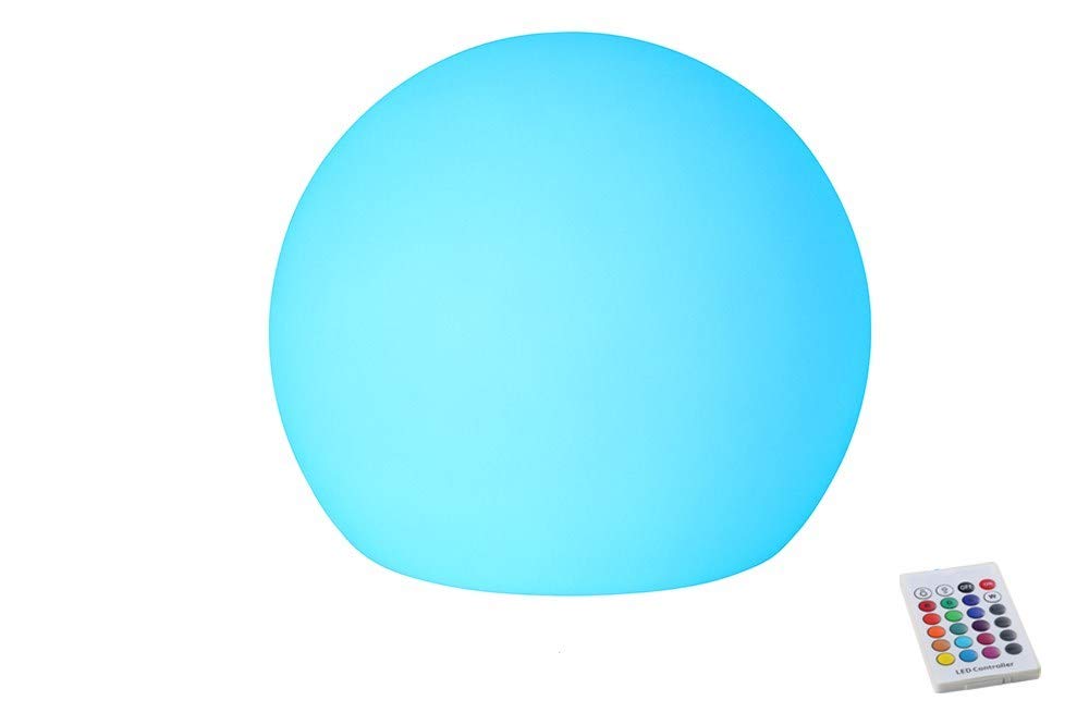 BLUEYE 8-Inch LED Ball Lamp - Rechargeable Floating Pool Light with Remote Control for Inground & Above Ground Pools | Waterproof Mood Lighting for Backyard, Parties, Christmas & Holiday Decorations