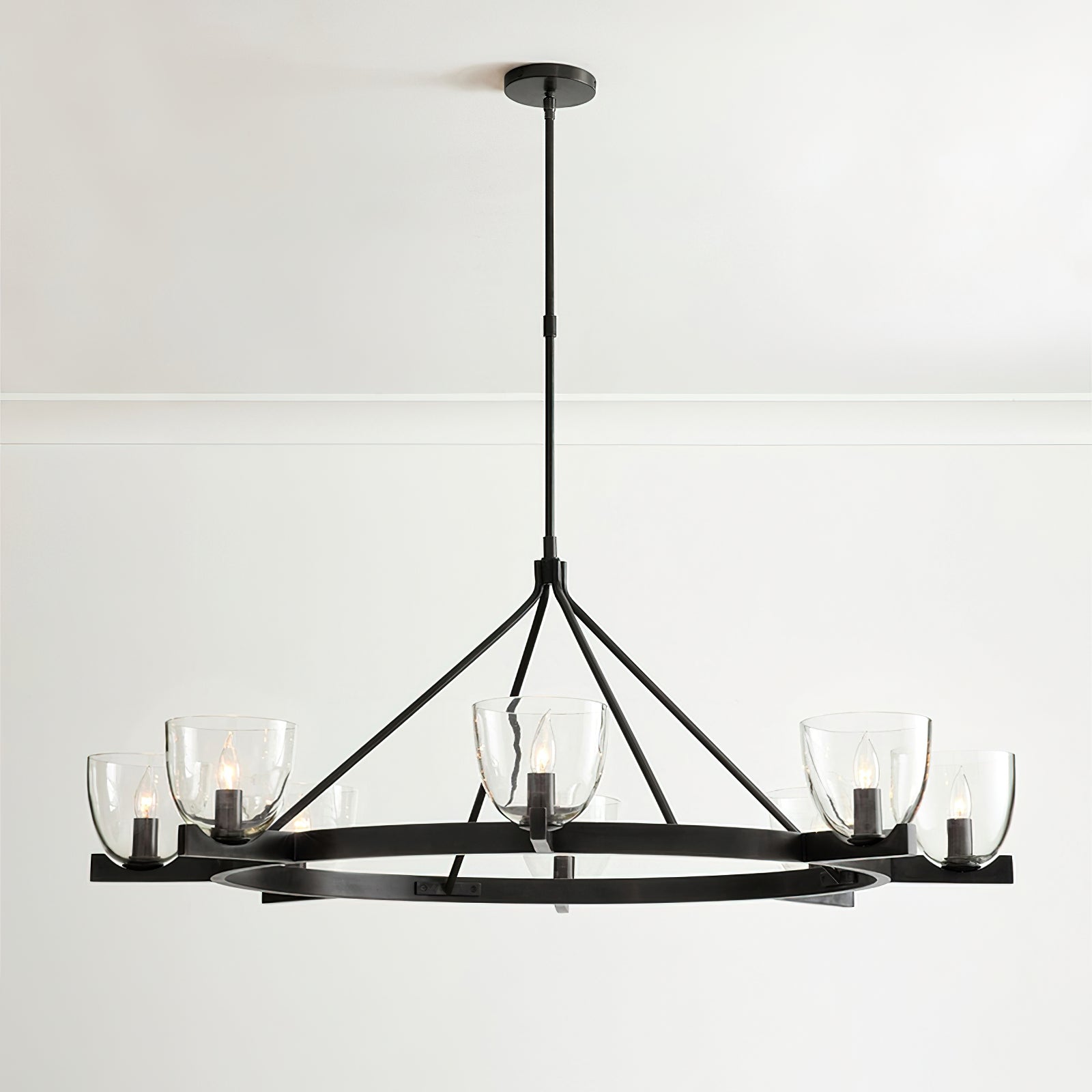 Elegant Carlton Crystal Chandelier - Modern Ceiling Light Fixture for Dining Room, Living Room & Bedroom | Perfect for Home Decor & Wedding Venues