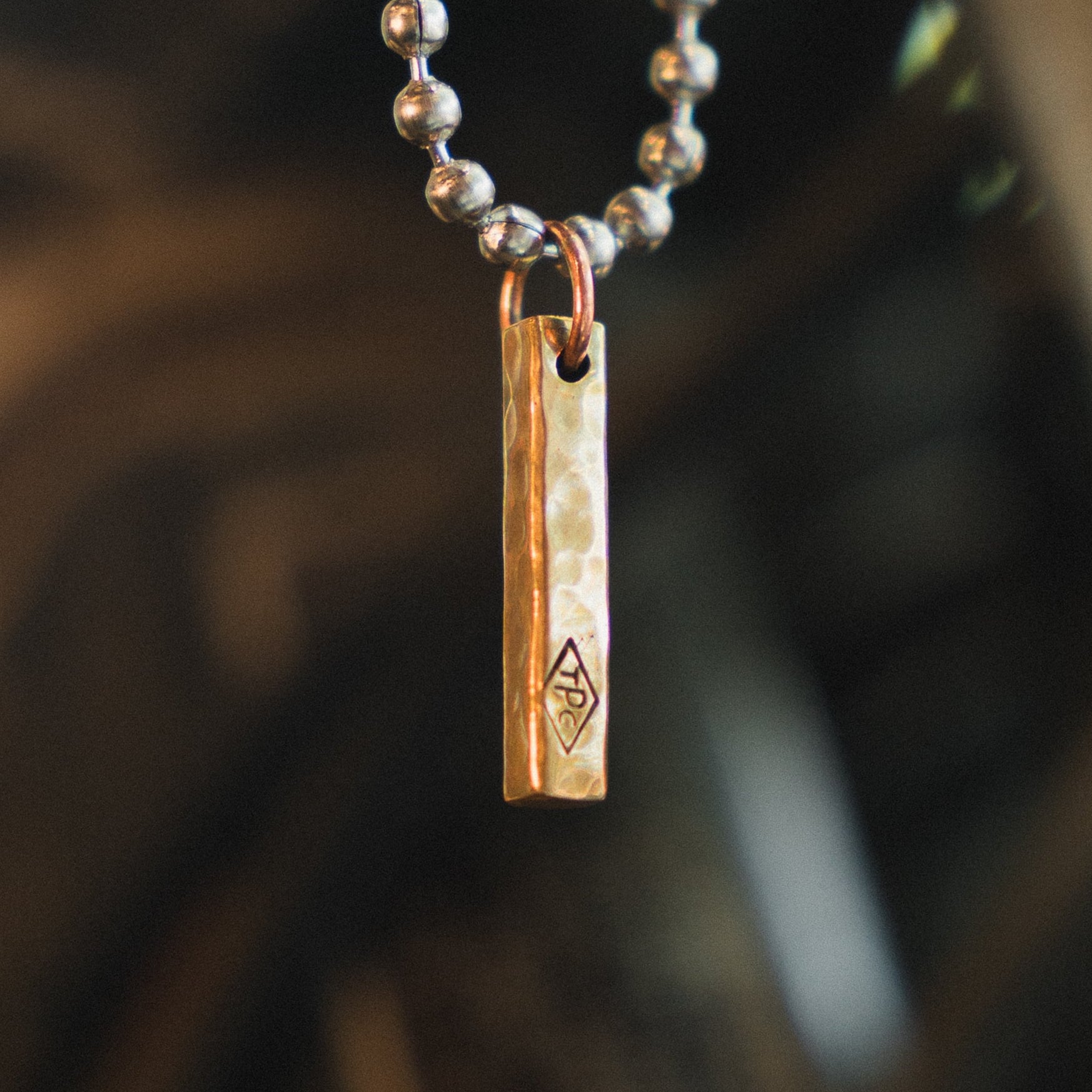 Populess x Mckenna Kay Brass Pendant Necklace - Elegant Bohemian Jewelry for Women, Perfect for Layering & Everyday Wear