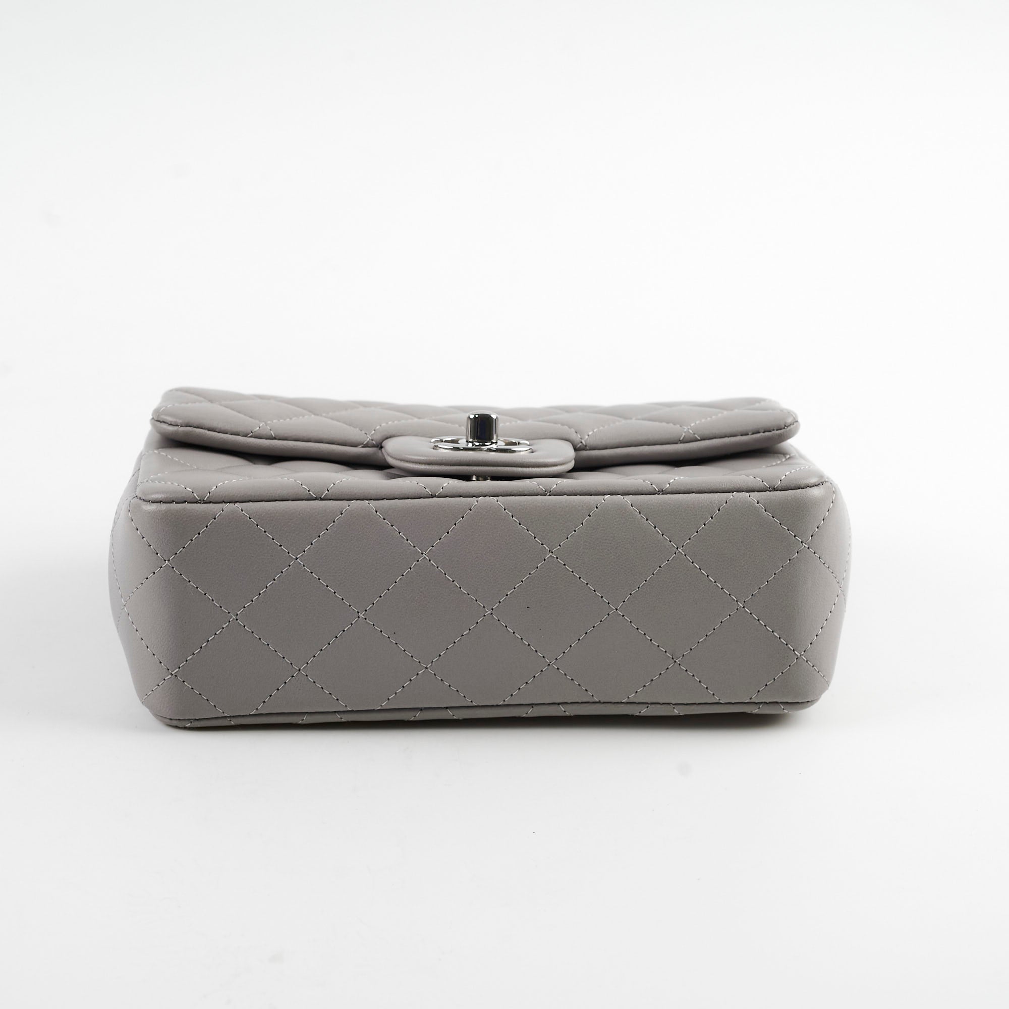 Chanel Mini Rectangle Grey Microchip Crossbody Bag - Luxury Designer Handbag for Women | Perfect for Parties, Dates & Everyday Use