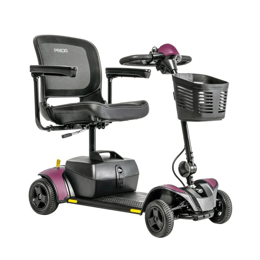 Go Go Elite Traveler 2 Four Wheel Mobility Scooter - Lightweight & Foldable for Seniors & Travel - Perfect for Airports, Shopping Malls & Outdoor Adventures