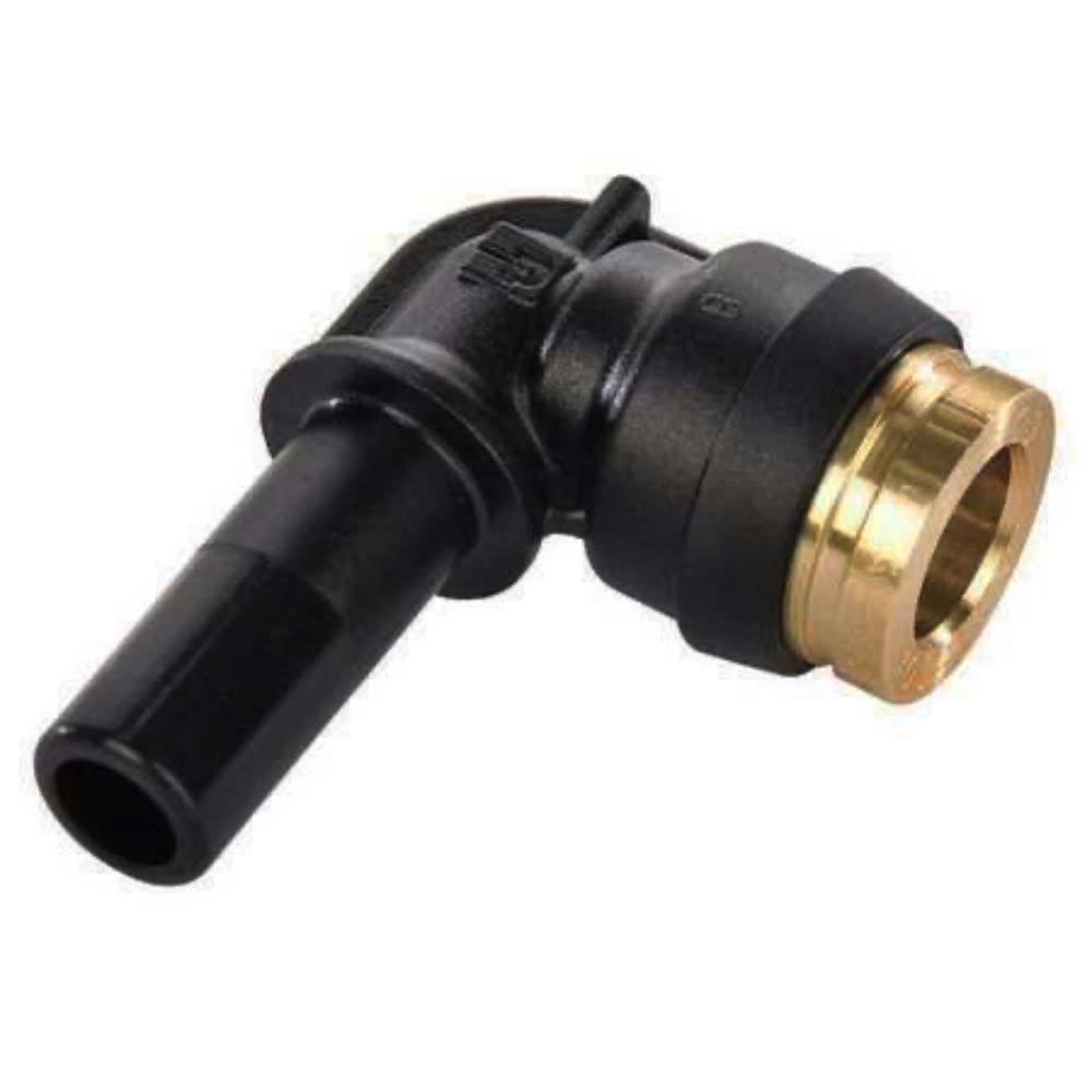 Genuine 369PTCSP-4-6 Plug in Elbow, 1/4 Inch, Pack of 5 - Replacement Lawn Mower Parts for John Deere, Craftsman & More - Perfect for Small Engine Repair & Maintenance