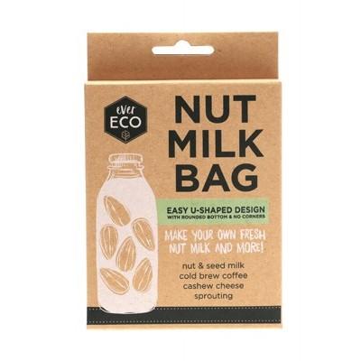 Ever Eco Nut Milk Bag - U-Shaped Design for Almond, Cashew & Soy Milk - Reusable Cheesecloth Filter for DIY Nut Milk, Cold Brew & Straining - Perfect for Vegan, Paleo & Raw Food Diets