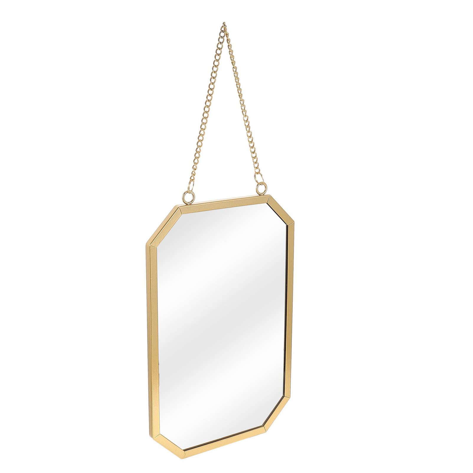 PRETYZOOM Round Wrought Iron Vanity Mirror - Hanging Bathroom Wall Mirror with Glass for Makeup & Home Decor - Perfect for Bedroom, Bathroom, and Dressing Room Vanity Areas