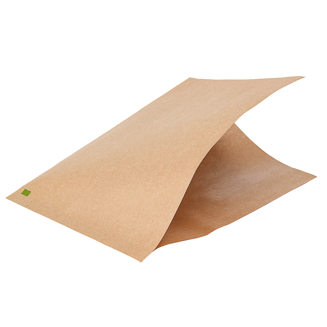 Kraft Paper Greaseproof Bags - Small Double Open Food Bags 6.25