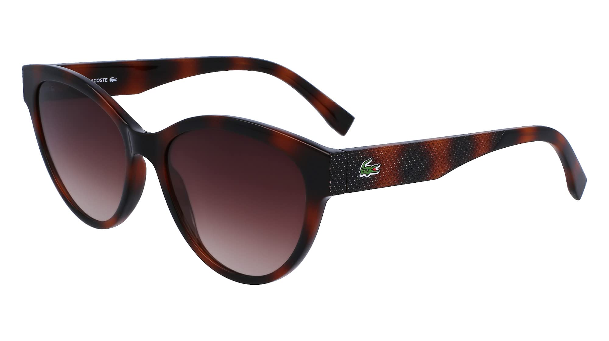 Lacoste Women's L.12.12 Polarized Sunglasses UV Protection - Stylish Cat Eye Frame for Outdoor, Beach & Driving