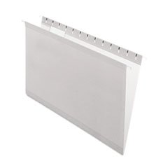 Reinforced Hanging Folders - 1/5 Tab Legal Size File Folders - 25 Pack Gray Office Supplies for Filing Cabinets & Document Organization