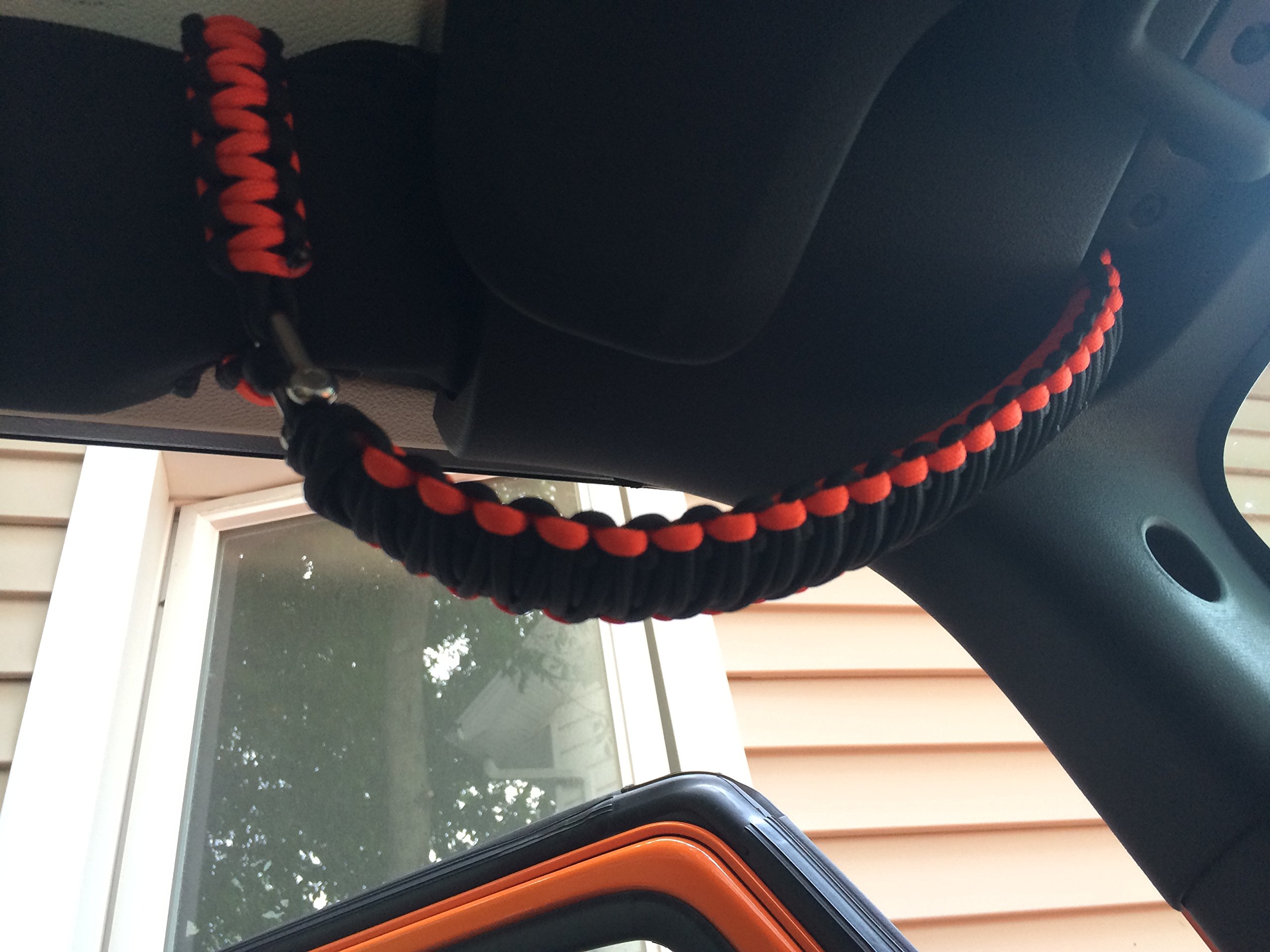 Wrangler JK Grab Handles - Heavy Duty Red Jeep Accessories for Off-Roading & Daily Use - Perfect for Jeep Wrangler JK Models (2007-2018) - Easy Installation & Enhanced Safety