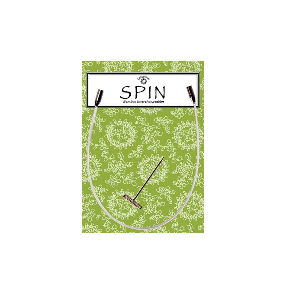 ChiaoGoo Spin Cable Nylon 20cm Small - 1pc Knitting Needle for Socks, Gloves & Amigurumi - Perfect for Crochet & Knitting Projects