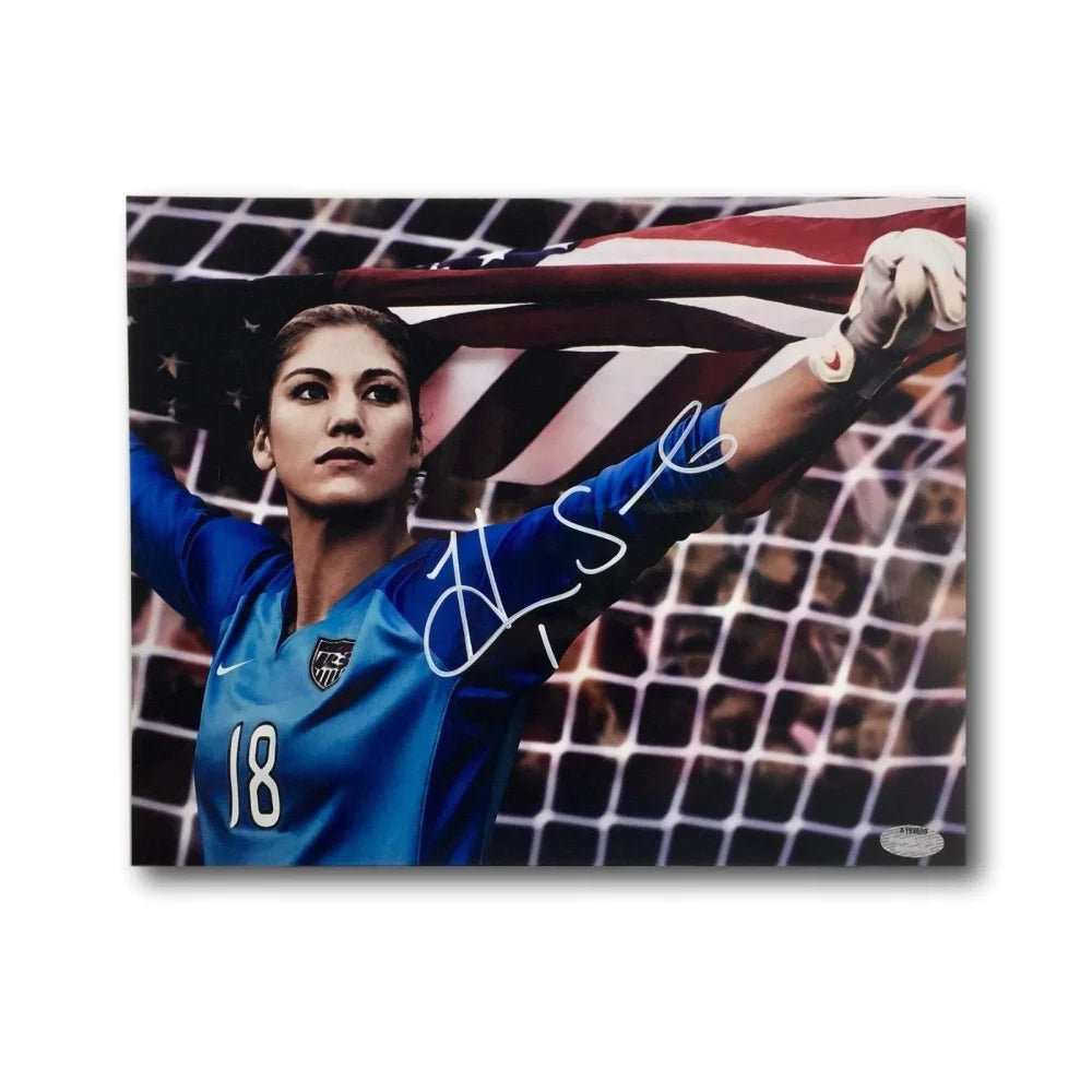 Hope Solo Autographed 8x10 Photo - USA Women's Soccer Team Goalkeeper - COA Schwartz - Perfect for Collectors, Fans, and Sports Memorabilia Displays