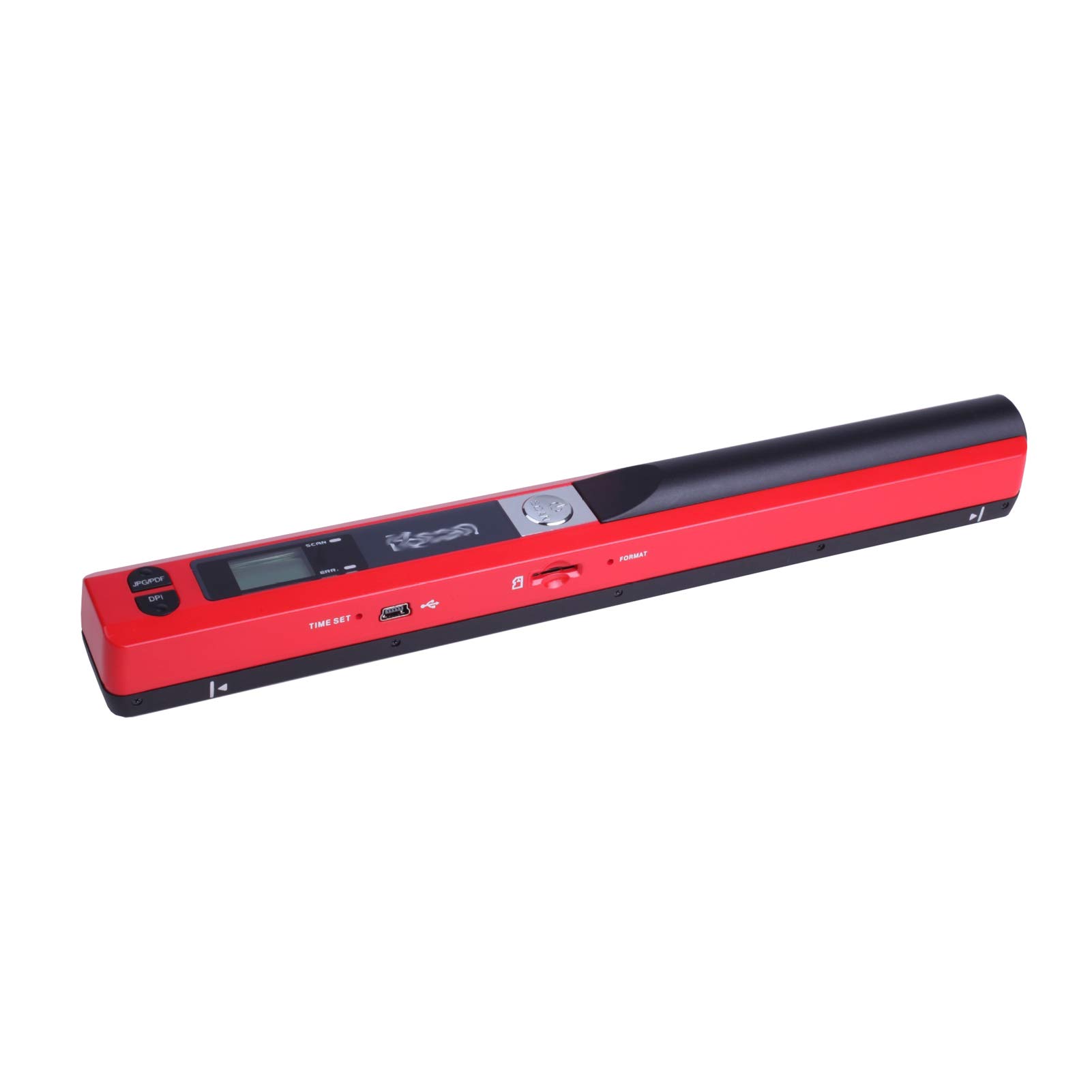Dbtxwd Portable Handheld Scanner - 900DPI A4 Document Scanner with LCD Display, JPG/PDF Format, Battery Powered for Business Receipts, Books & Office Documents | Perfect for Mobile Professionals, Home Office & On-the-Go Scanning (Red)