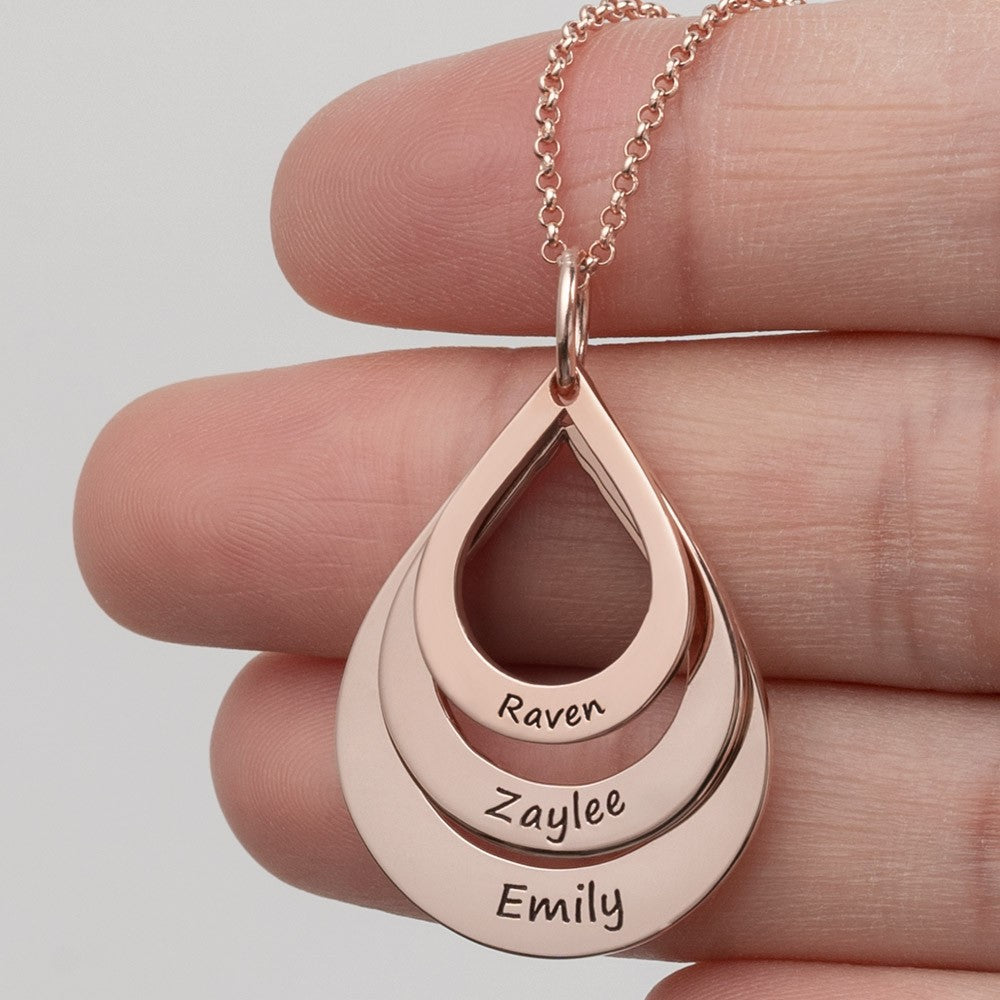Personalized Rose Gold Name Necklace with Custom Engraving - Perfect for Anniversaries, Birthdays & Gifts | TP041
