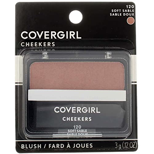 Cover Girl Cheekers Blush - Soft Sable (Pack of 24) | Natural-Looking Cheek Color for All-Day Wear | Perfect for Everyday Makeup & Professional Looks