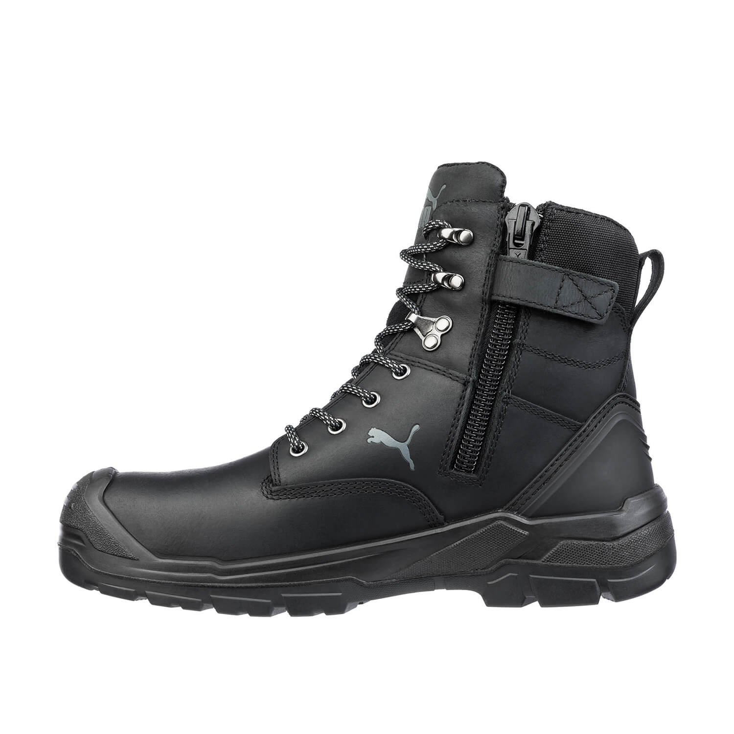 Conquest CTX Men's Waterproof Composite Toe Work Boots - Black - Durable Safety Shoes for Construction, Warehouse & Outdoor Work