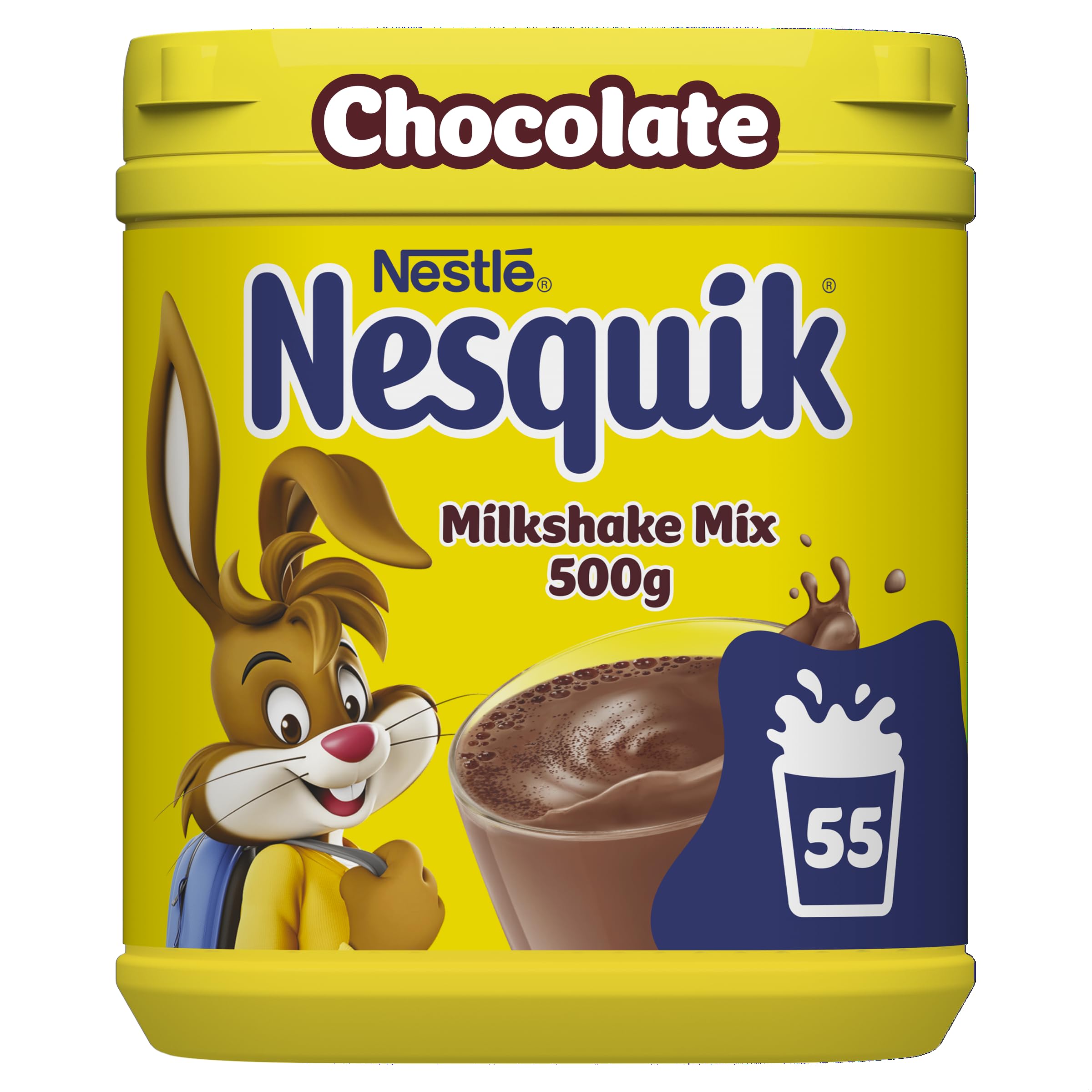 Nesquik Chocolate Flavor Milkshake Powder 500g - Delicious Chocolate Drink Mix for Kids & Adults - Perfect for Breakfast, Snacks, and Desserts