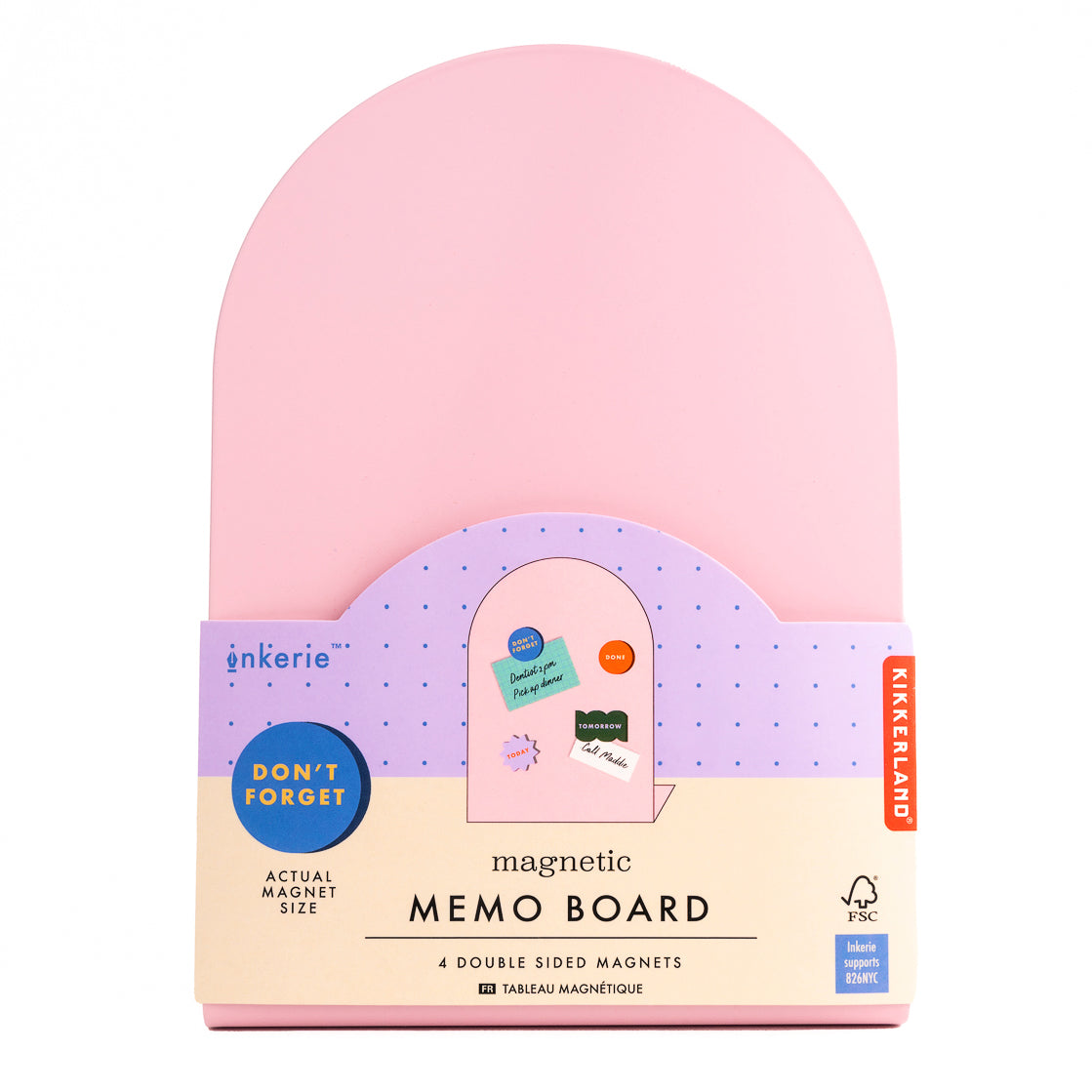 Pink Magnetic Memo Board - Dry Erase Whiteboard for Home & Office Organization - Perfect for Notes, Reminders, and Shopping Lists