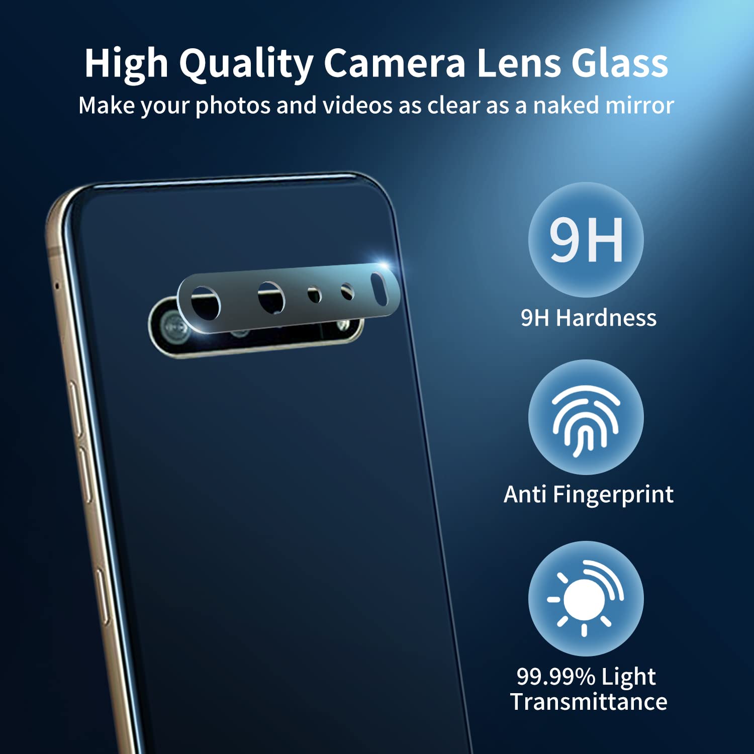 2 Pack LG V60 ThinQ V600 5G LM-V600 Back Rear Camera Lens Glass Replacement with Pre-Installed Adhesive - Includes Repair Tool Kit & Installation Manual - Perfect for DIY Phone Repair & Lens Protection
