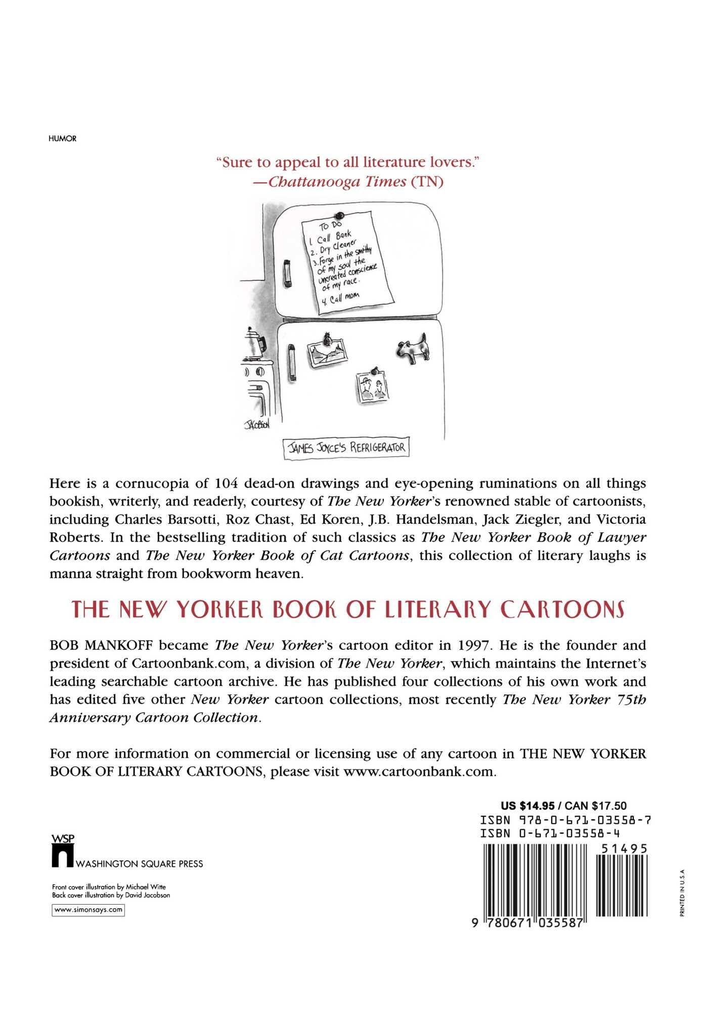 The New Yorker Book of Literary Cartoons - Classic Humor & Satire for Book Lovers - Perfect Gift for Writers & Readers
