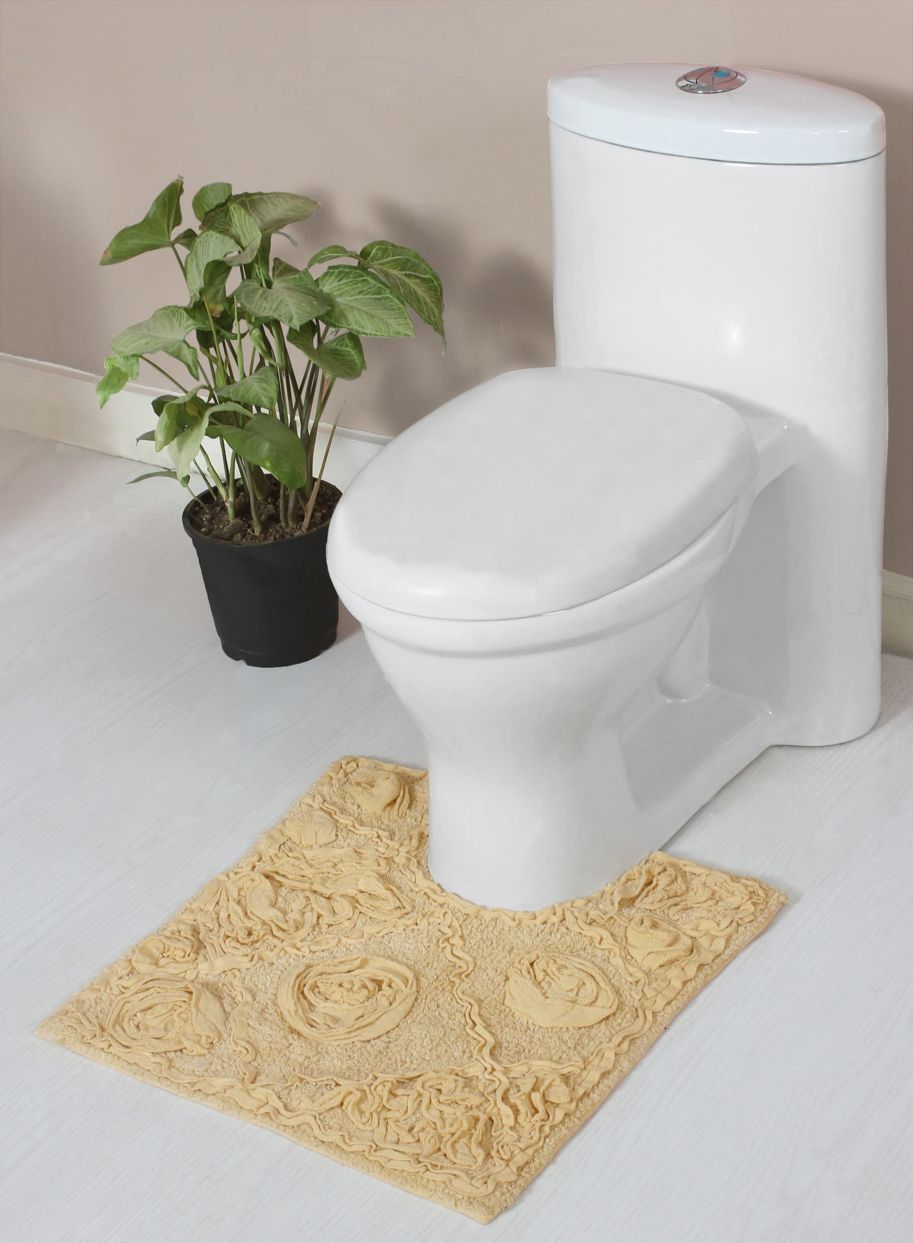 Home Weavers Modesto 100% Cotton Bath Rug Set - Ultra Soft & Absorbent Washable Bath Mat, Non-Slip Kitchen & Bathroom Floor Mat, 20