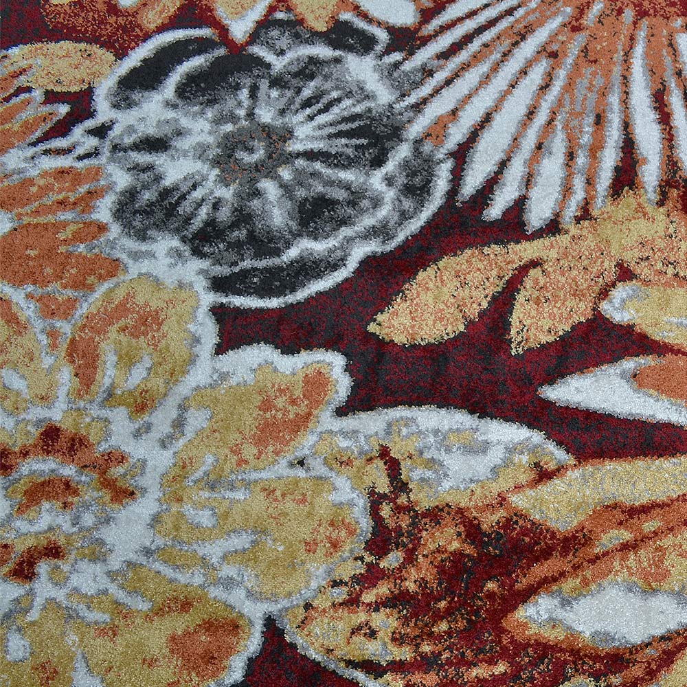 Poppy Machine Woven Rug - Soft Bohemian Area Rug for Living Room, Bedroom, Nursery - Non-Slip & Durable Home Decor