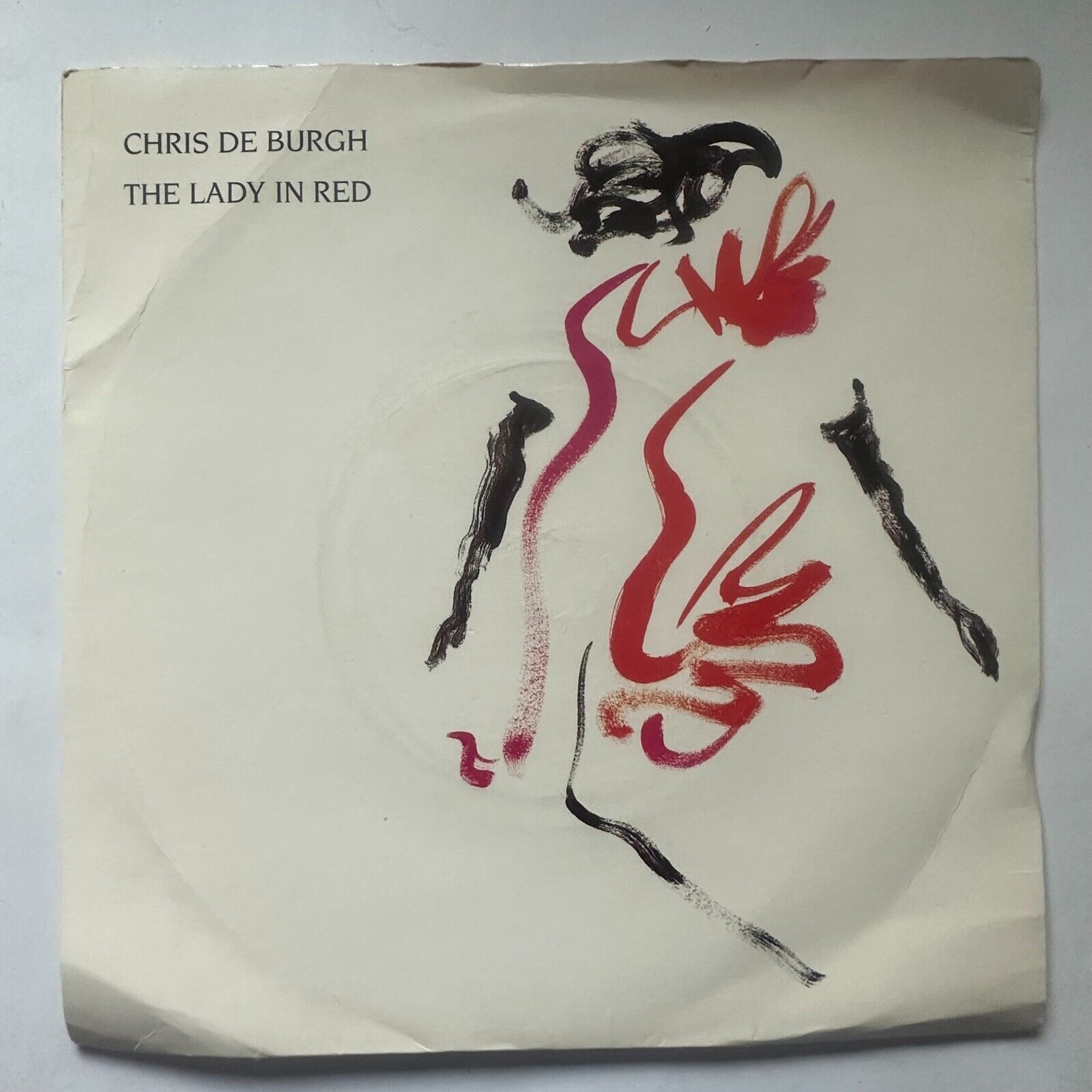 Chris DeBurgh The Lady in Red 45 RPM Vinyl Single UK AM331 1986 - Perfect for Vintage Music Collectors & 80s Nostalgia Lovers