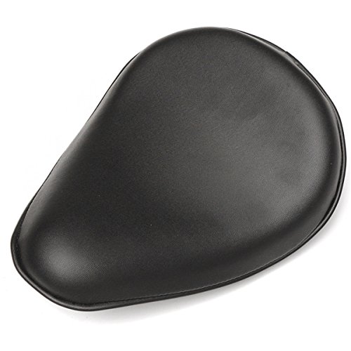Hitommy 3 Inch Spring Solo Bracket Seat for Harley Chopper & Bobber Custom Motorcycles - Comfortable Spring Suspension for Cruiser Riding