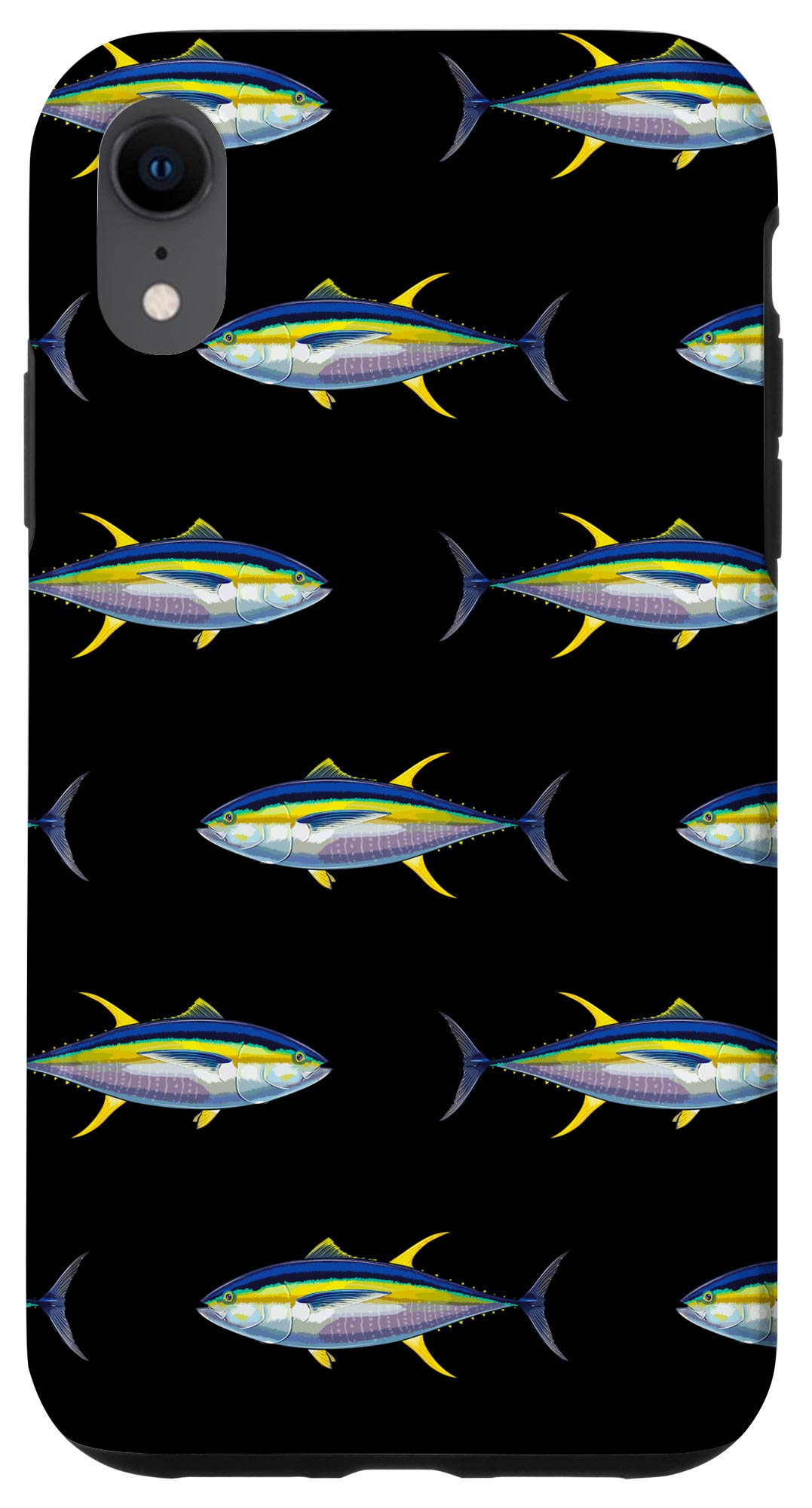 iPhone XR Case - Big Yellowfin Tuna Fish Design, Durable Saltwater Fishing Phone Cover for Outdoor Adventures & Beach Trips