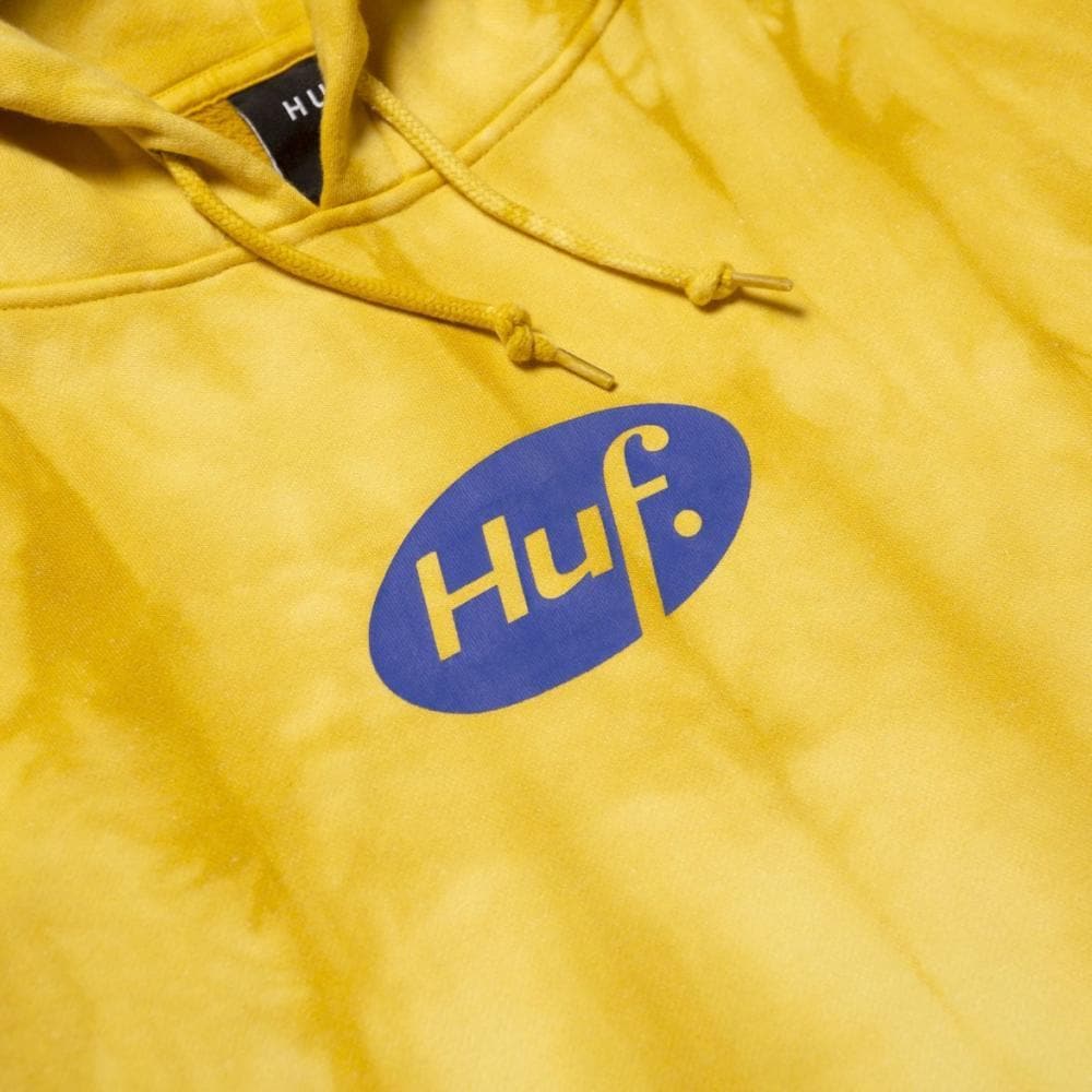 HUF Relax Tie-Dye Pullover Hoodie - Yellow | Streetwear Fashion for Men & Women | Perfect for Casual Wear & Outdoor Activities