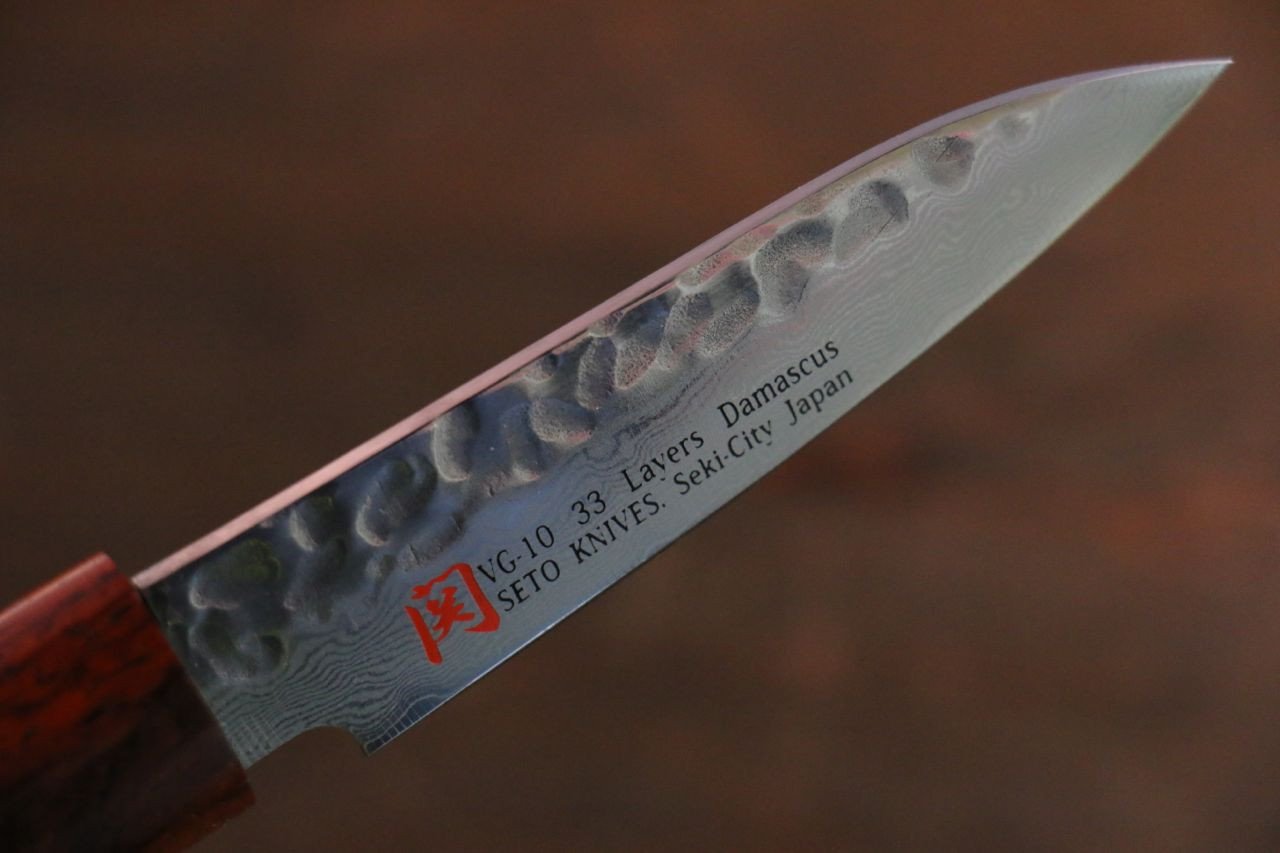 Premium Iseya VG10 Damascus Steel Paring Knife 3 Inch - Ultra Sharp Japanese Kitchen Knife for Precise Peeling, Slicing & Garnishing - Perfect for Fruits, Vegetables & Culinary Arts